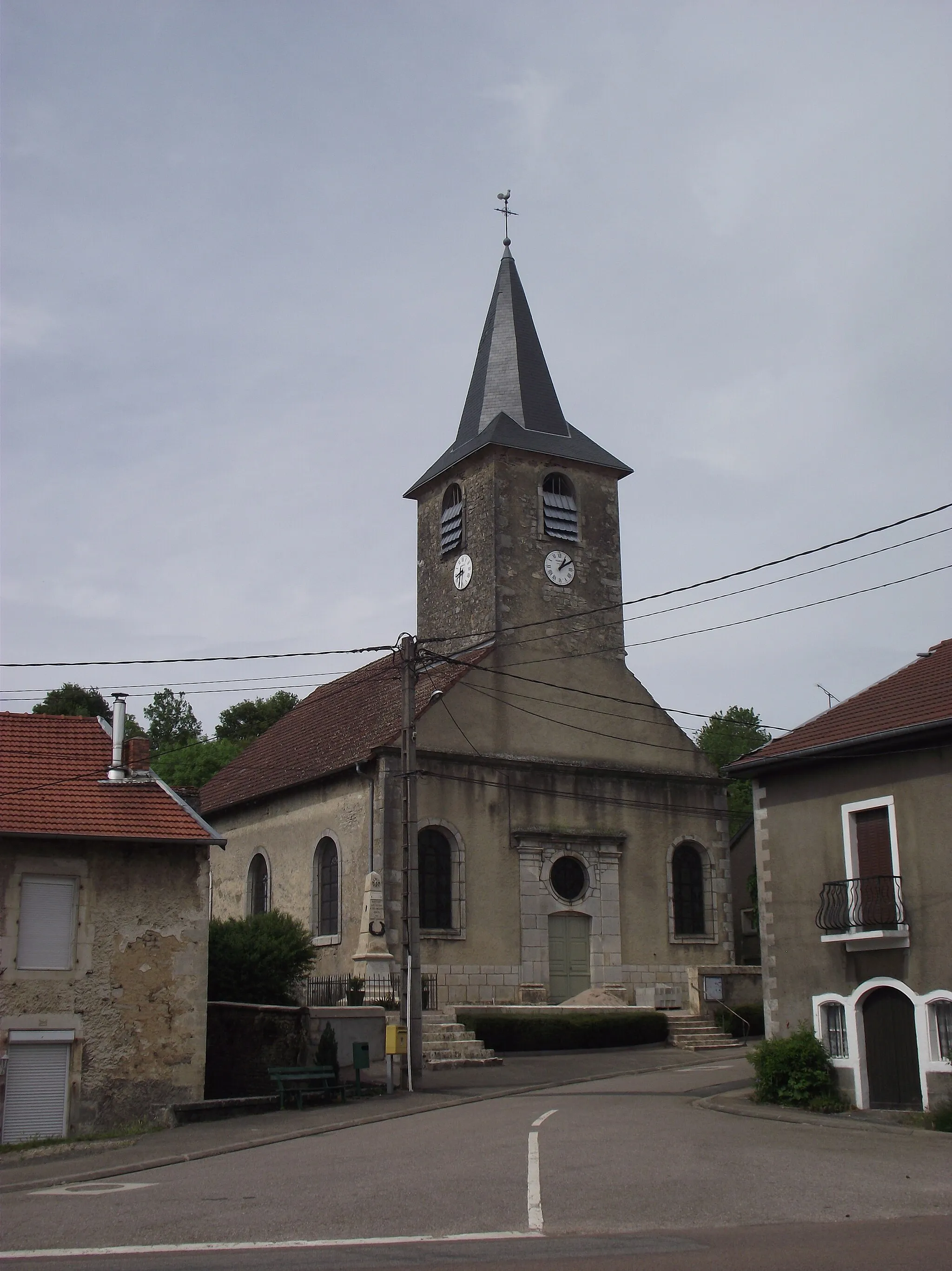 Photo showing: Église de Martigny-les-Gerbonvaux au centre du village.