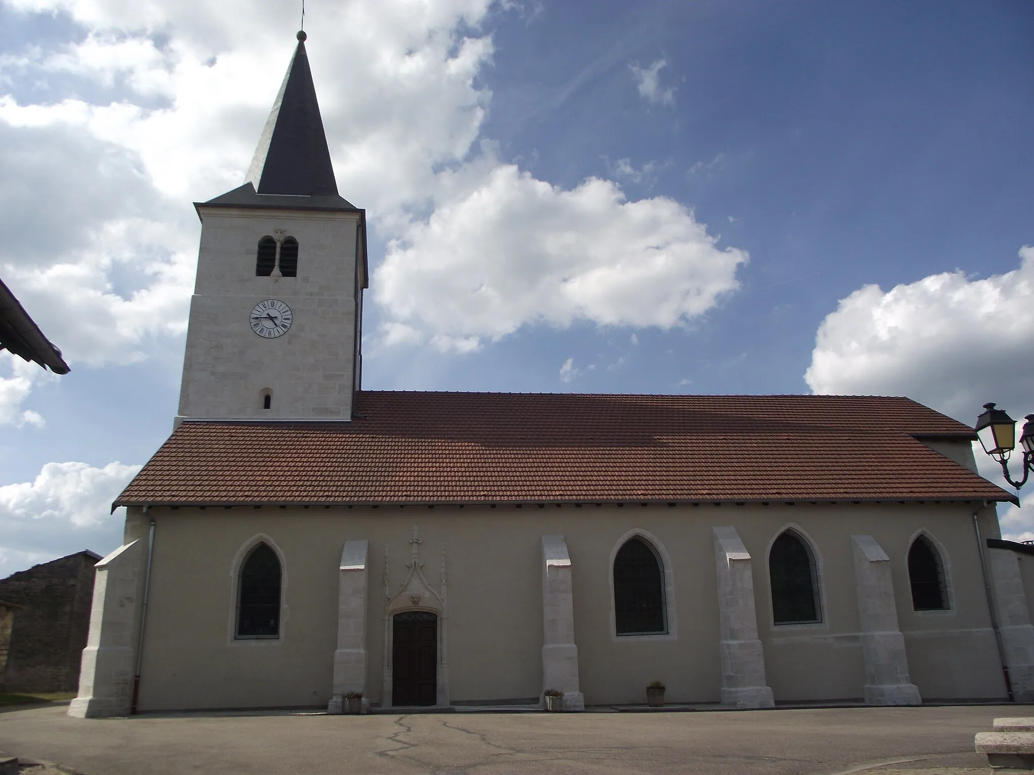 Photo showing: Église de Punerot, vue de coté.