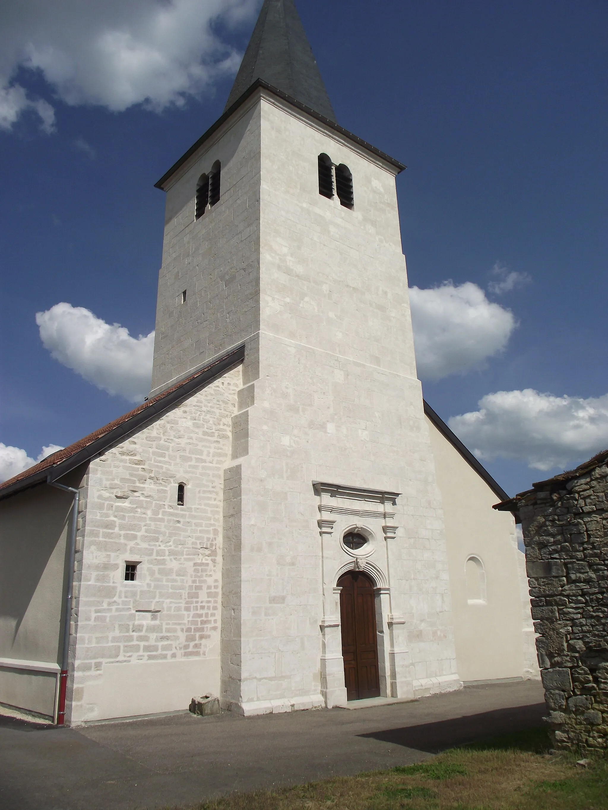 Photo showing: Eglise de Punerot, l'entrée.