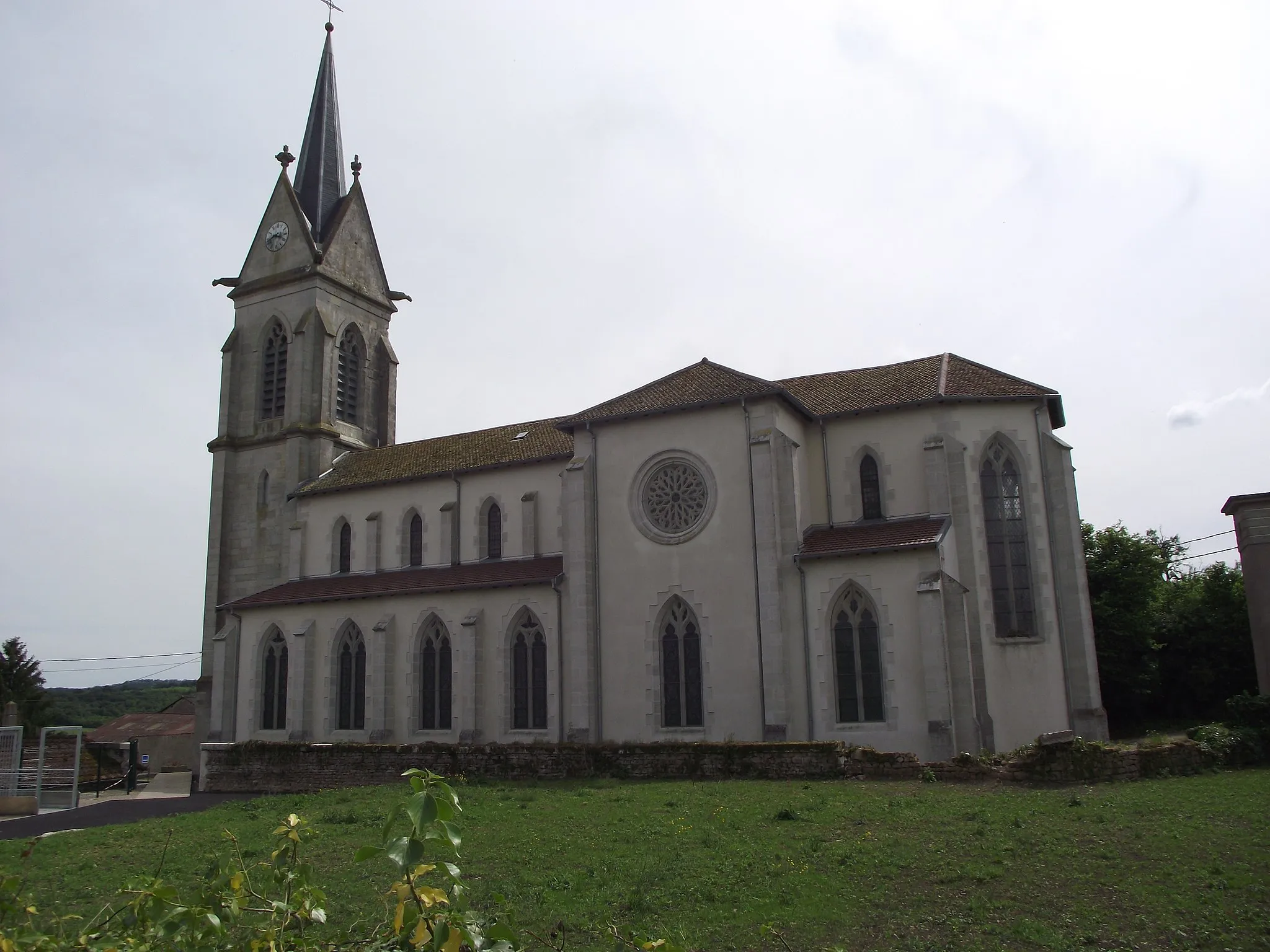 Photo showing: Église Saint Evre à Tranqueville (vue de coté)