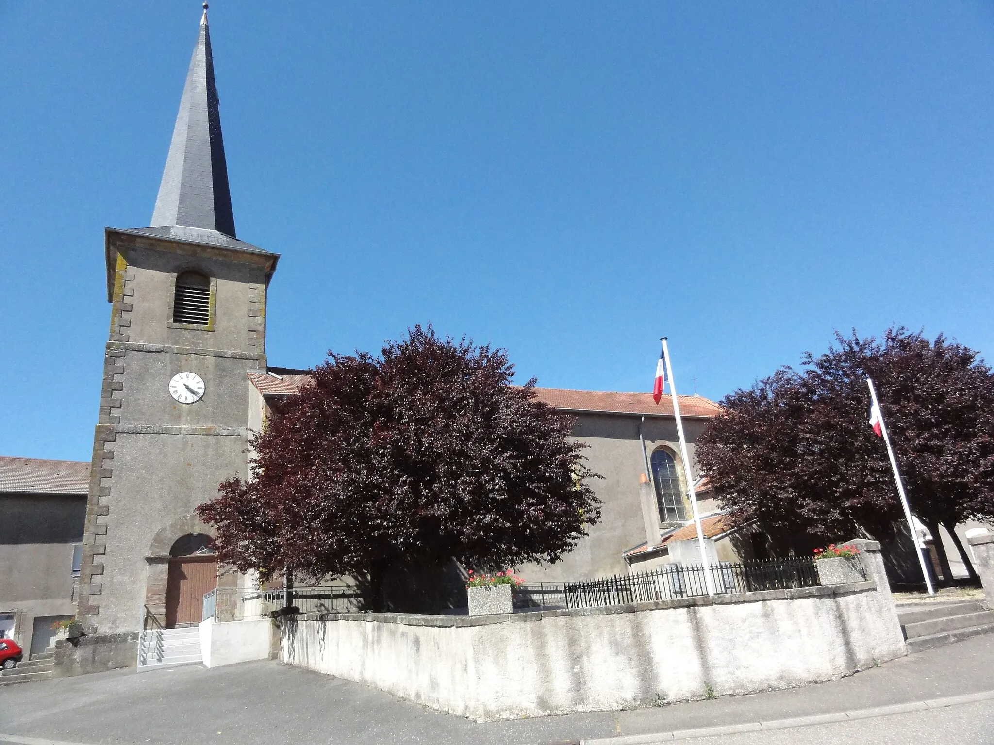 Photo showing: Bourgaltroff (Moselle) Église Saint-Wendelin