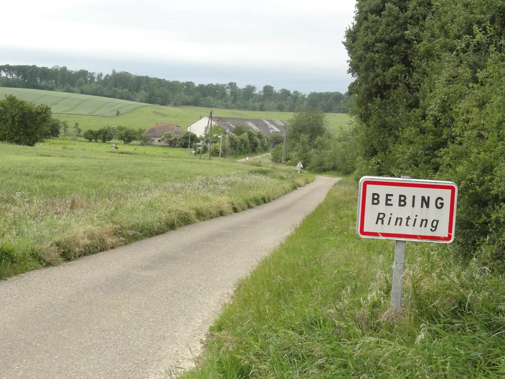 Photo showing: Bébing (Moselle) entrée de Rinting