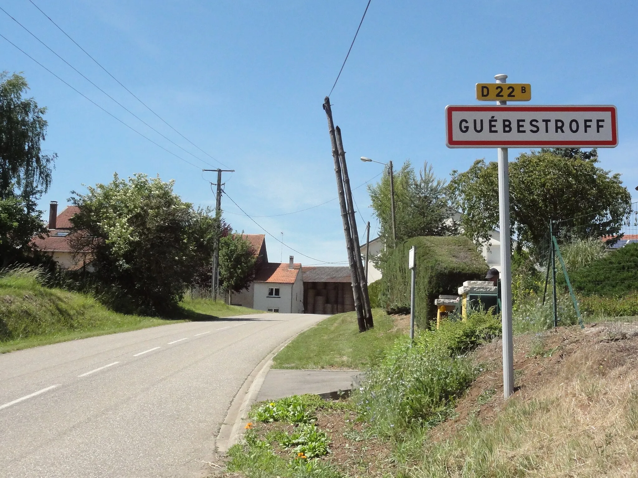 Photo showing: Guébestroff (Moselle) entrée