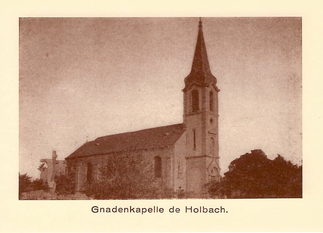 Photo showing: la chapelle de Holbach , détruite en 1940