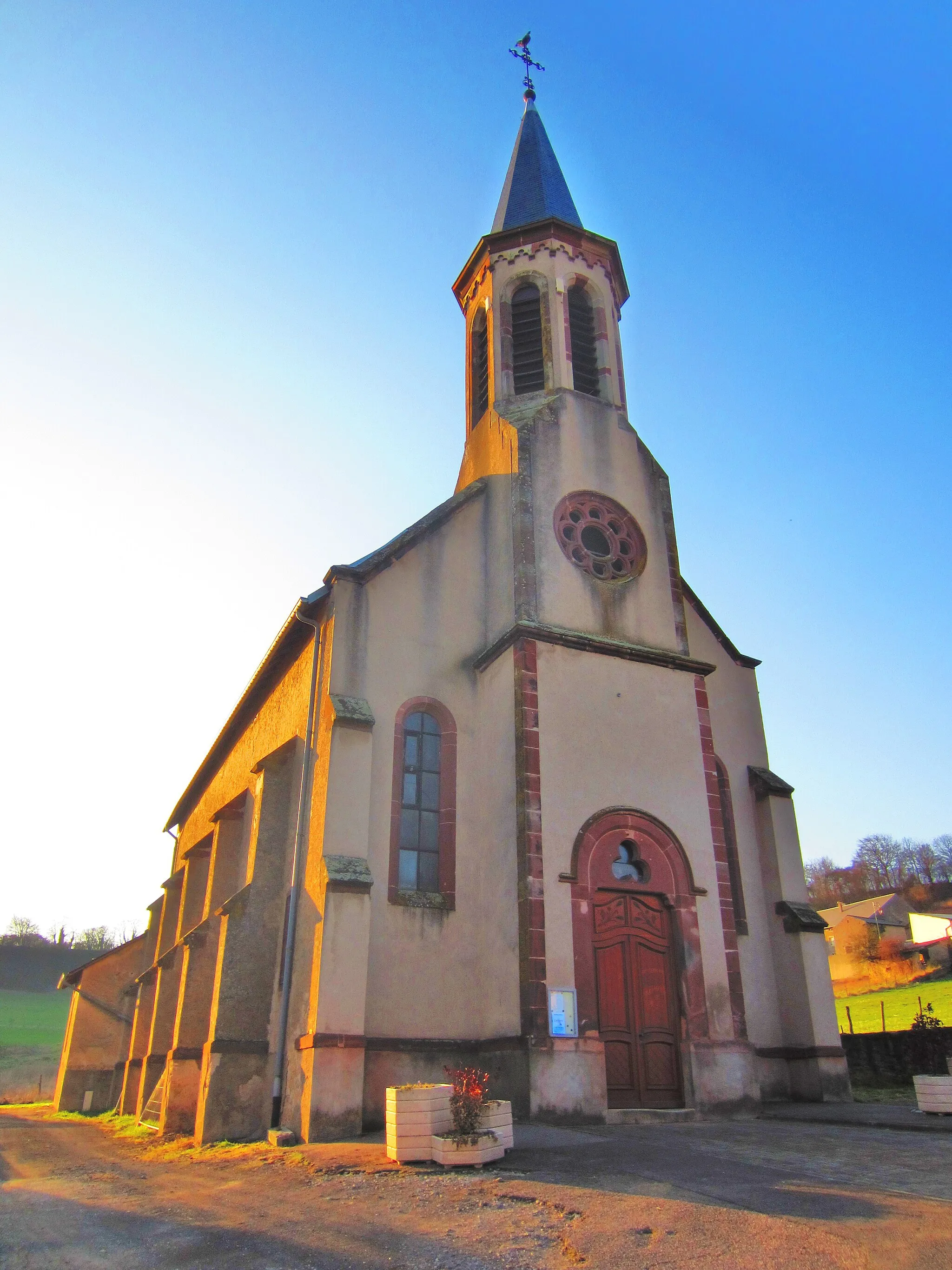 Photo showing: Merschweiller church