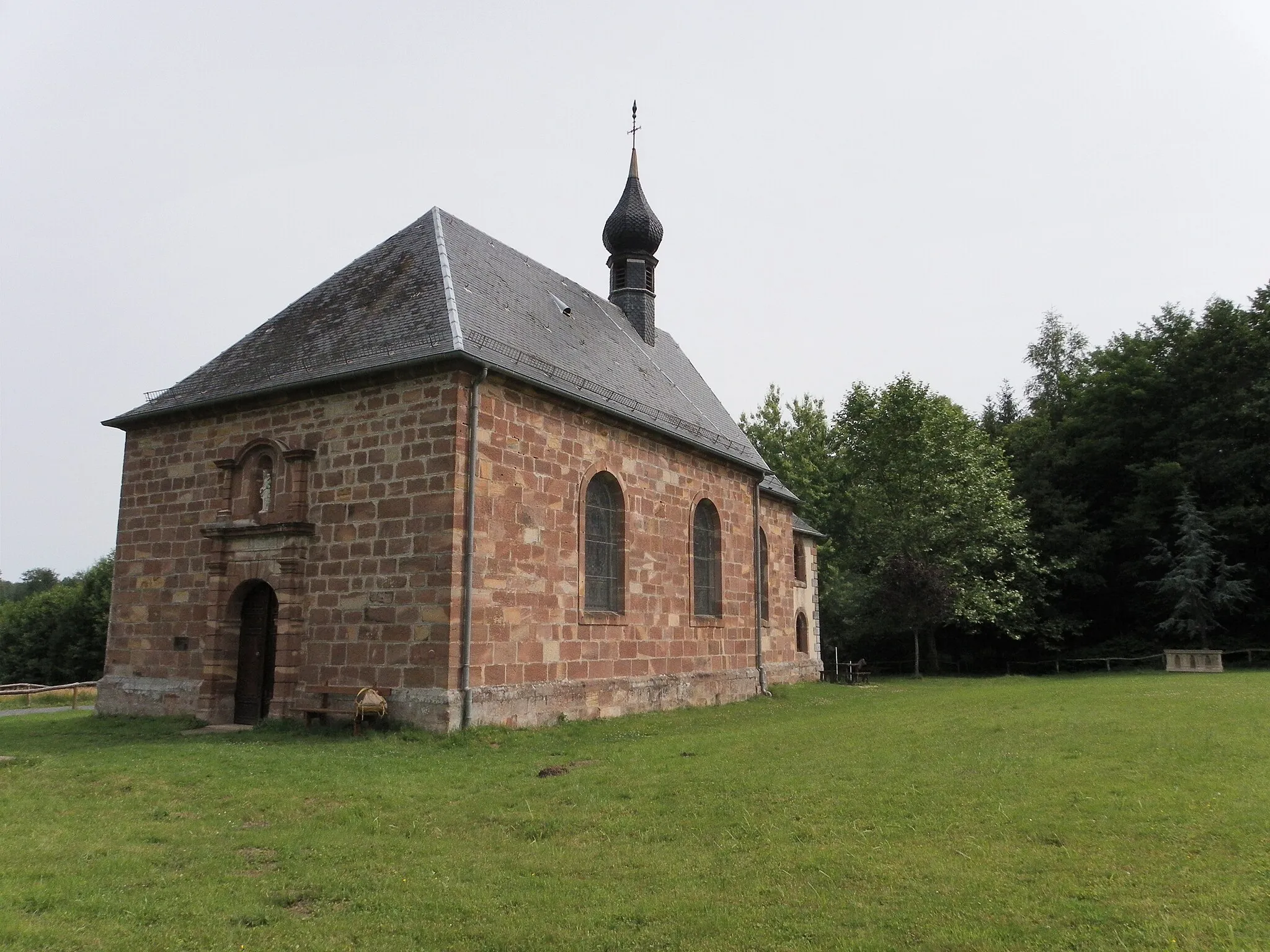 Photo showing: Chapelle Notre-Dame-de-Lhor à Métairies-Saint-Quirin, Moselle, France.