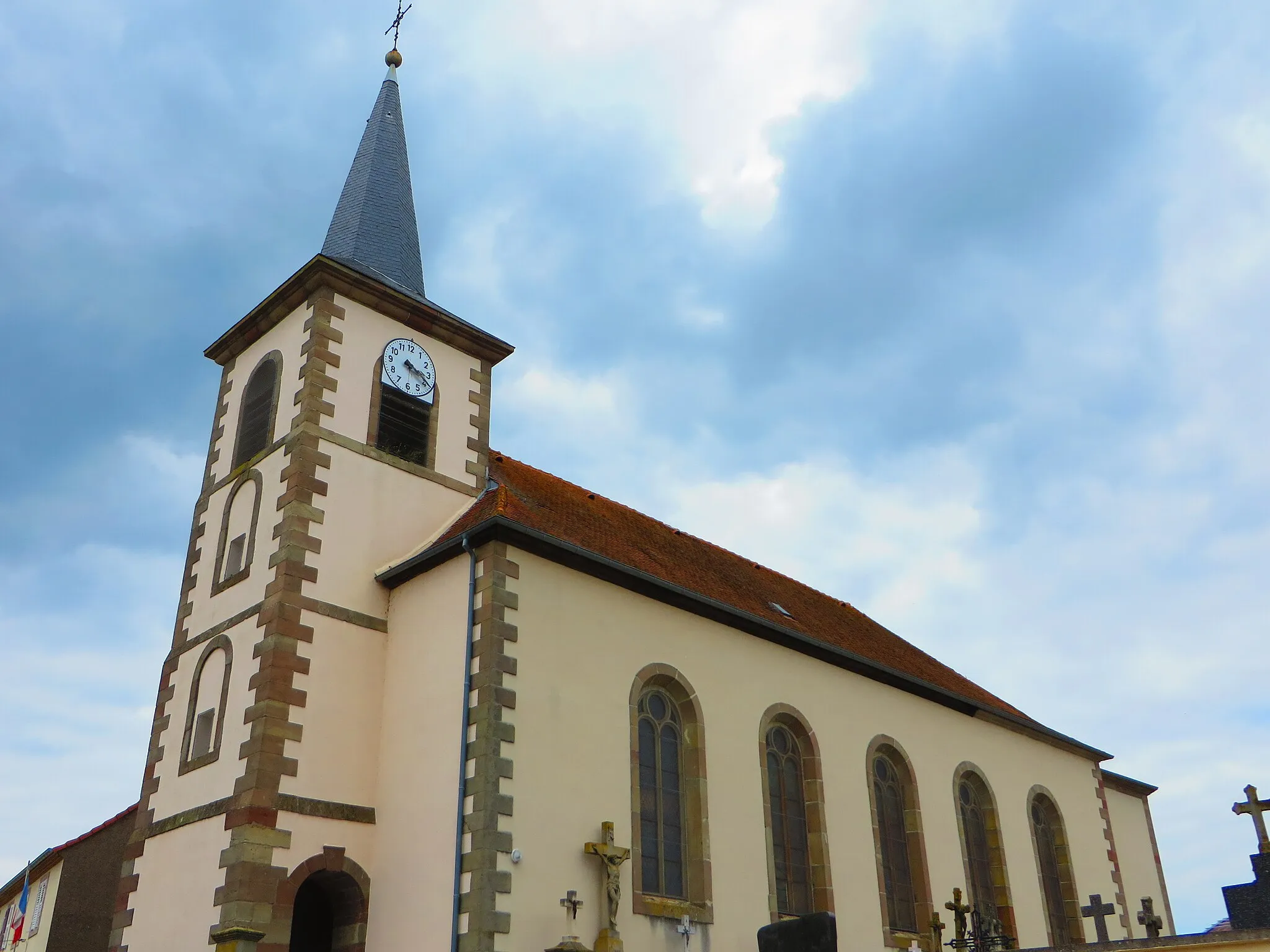 Photo showing: Romelfing Église Saint-Laurent