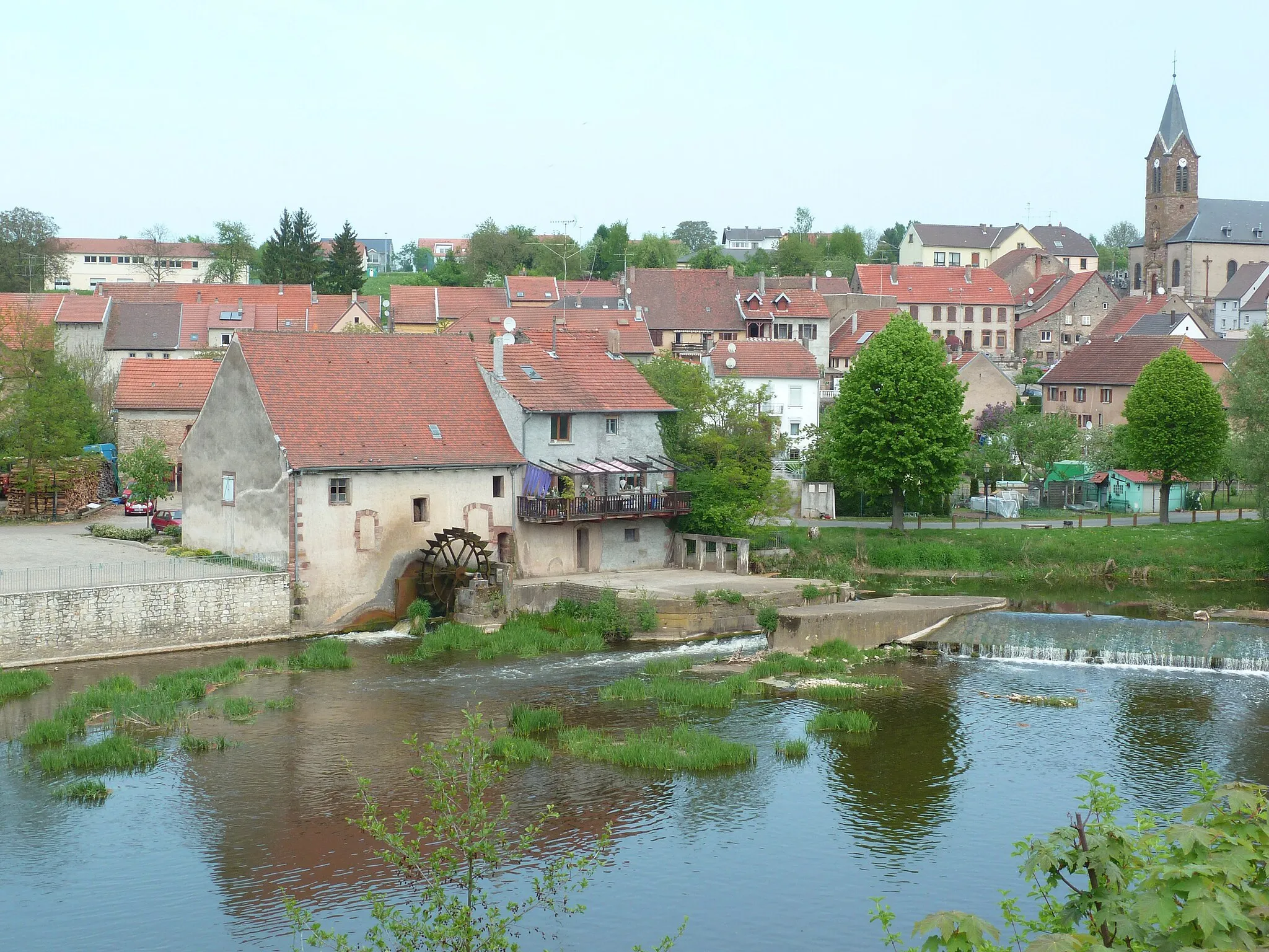 Photo showing: Watermill on the river Sarre in Sarreinsming