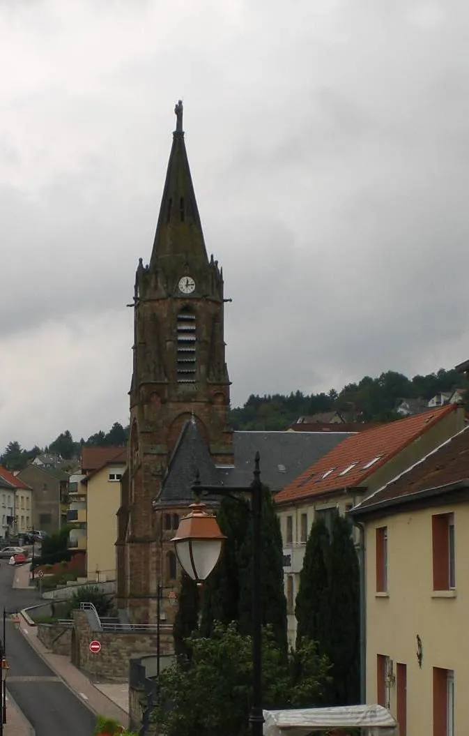 Photo showing: Ortsmitte von Oeting, Frankreich