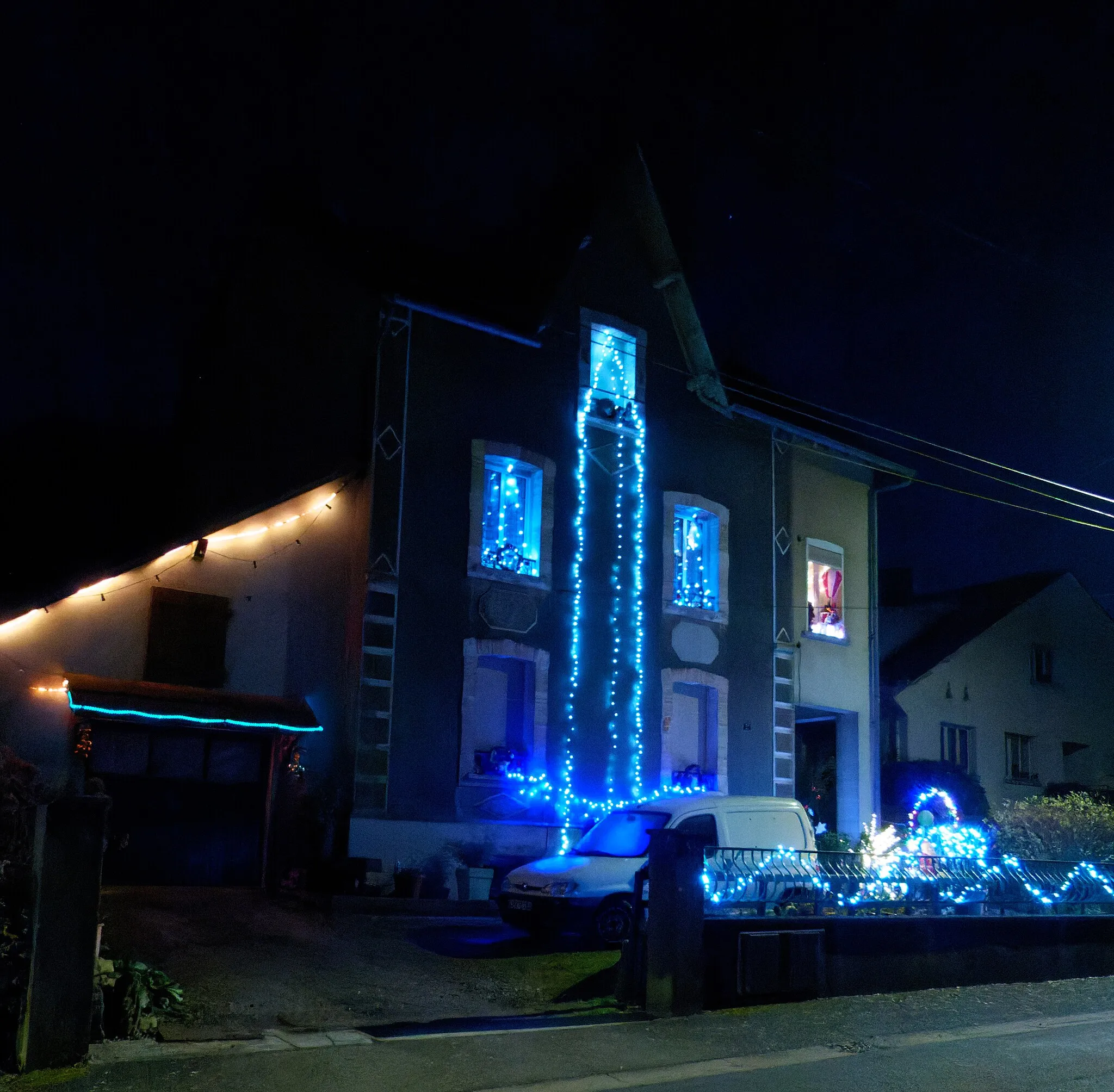 Photo showing: Lumières de Noël, à Cravanche.