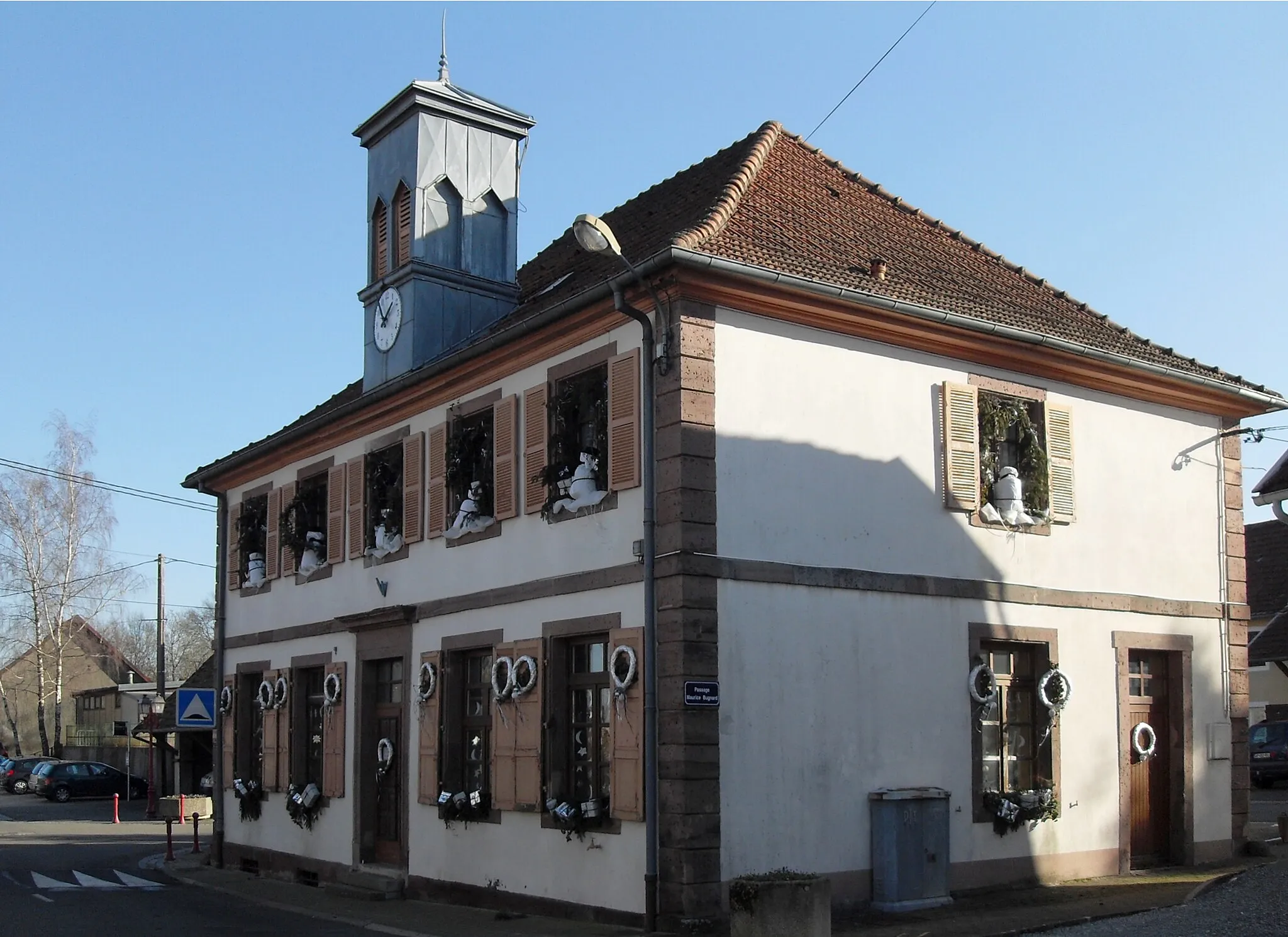 Photo showing: La mairie de Denney, côté nord-ouest