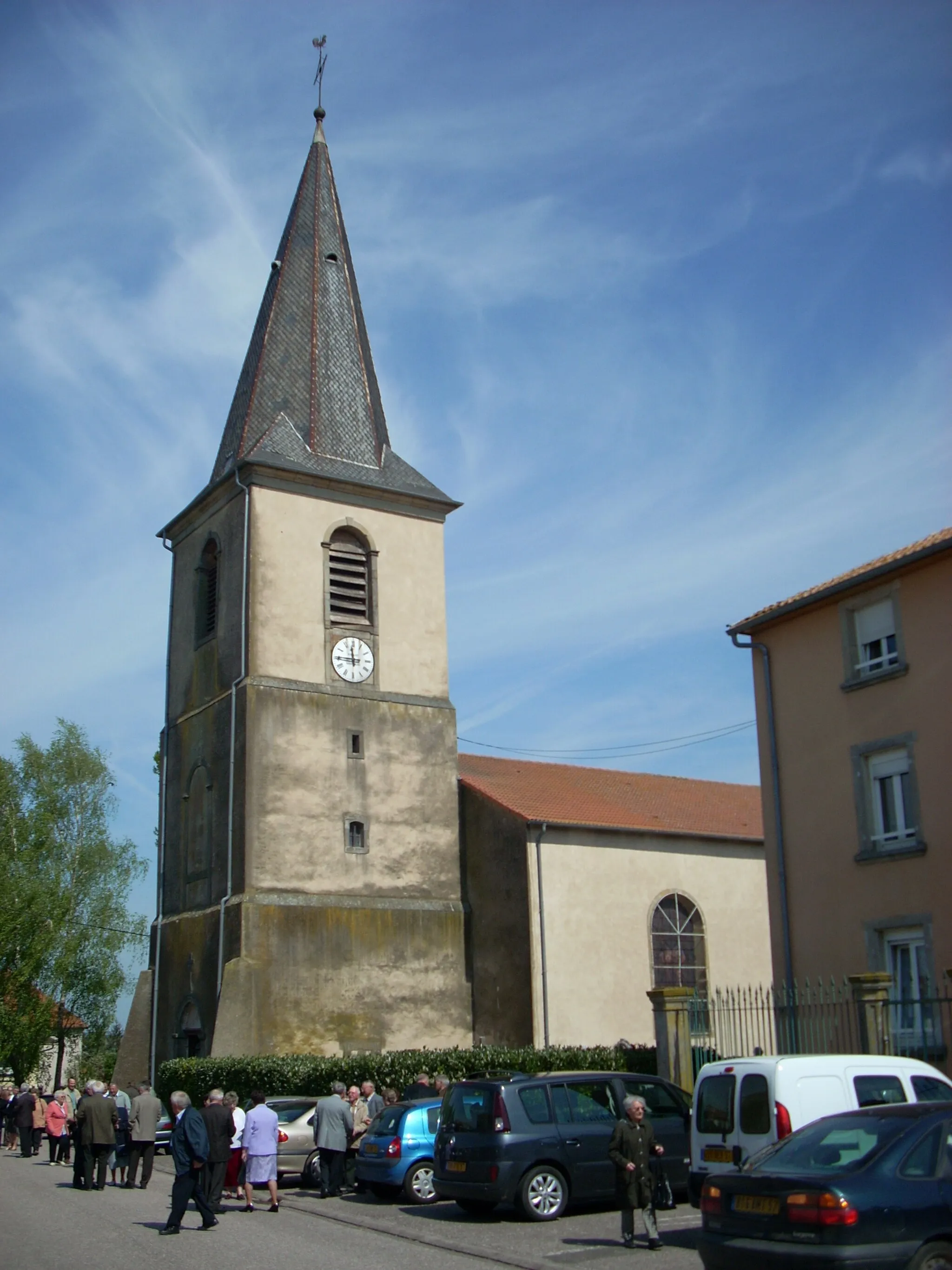 Photo showing: Church in Maizières-lès-Vic, Moselle, Lorraine, France