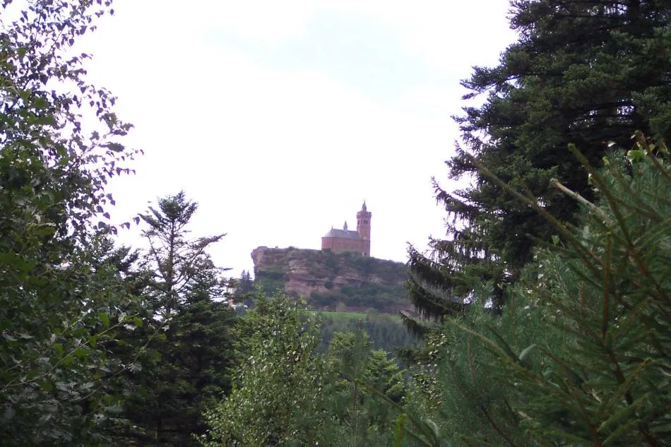 Photo showing: Vue du rocher de Dabo et de son église