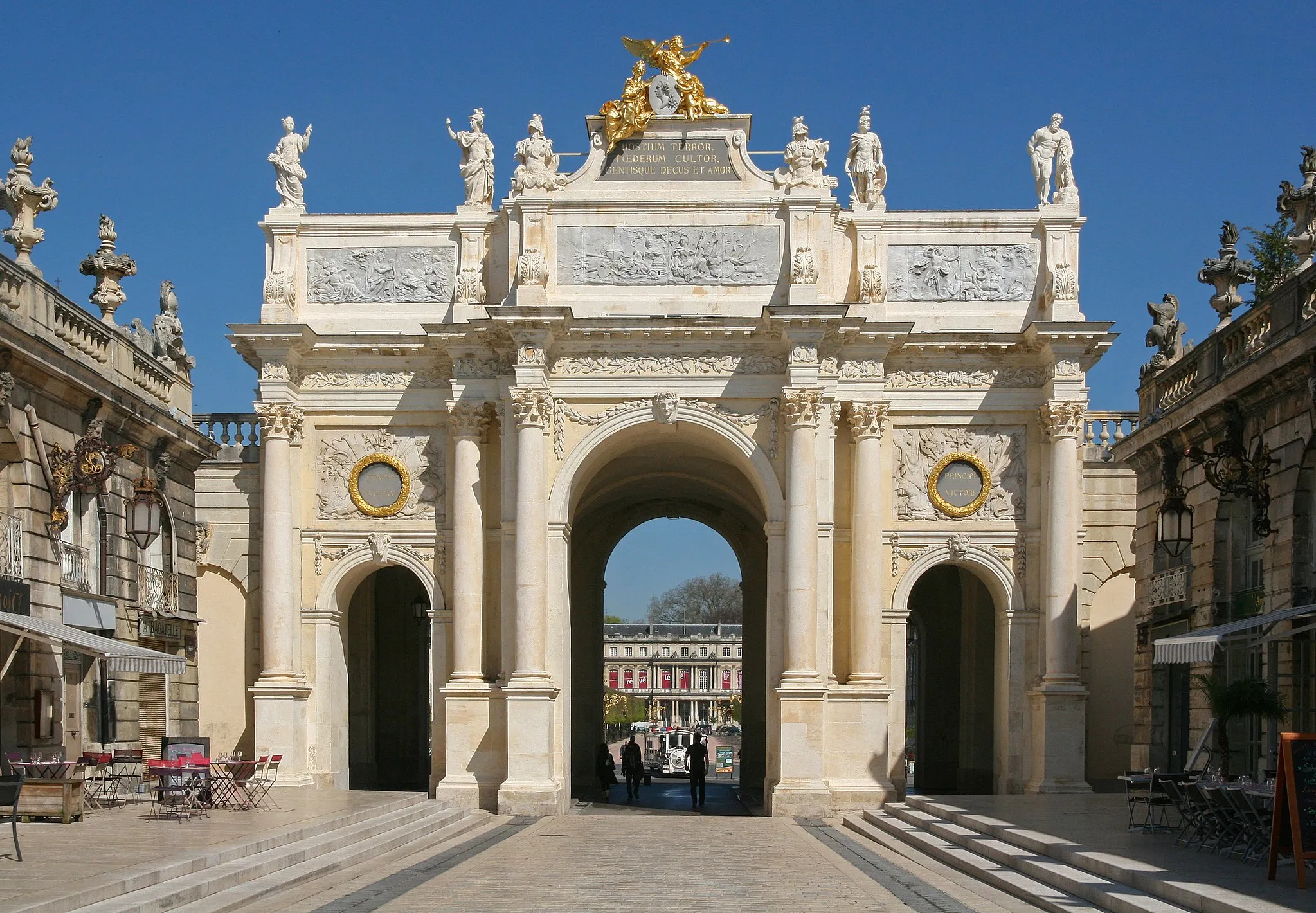 Photo showing: Arc Héré, at the north side of Place Stanislas in Nancy, France