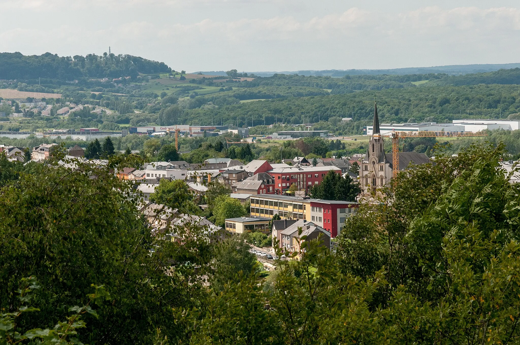 Photo showing: Eng Vue vum Mirador de Lamadelaine op Rodange.