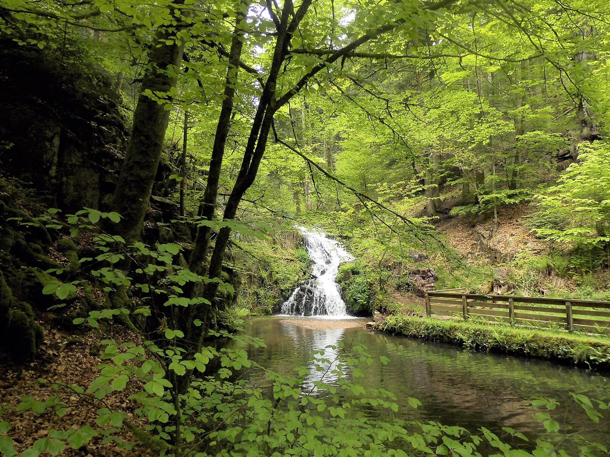 Photo showing: La cascade de Faymont, commune de Val-d'Ajol