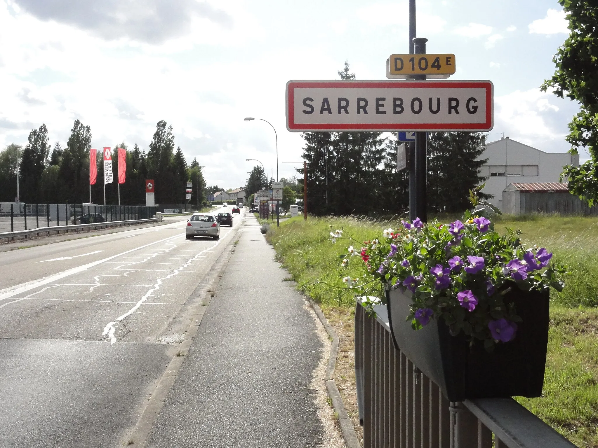 Photo showing: Sarrebourg (Moselle) panneau d'entrée