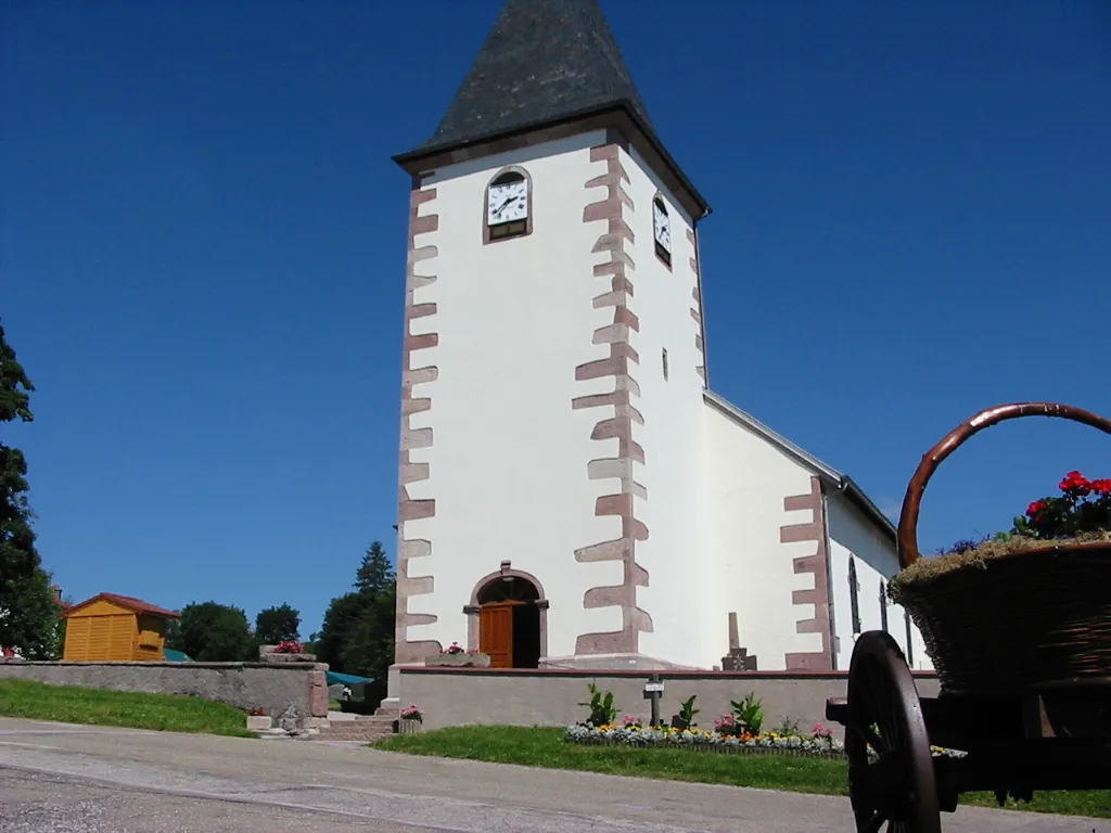 Photo showing: Le Haut du Tôt (département des Vosges, France). L'église du hameau, bâtie par les habitants en 1832.