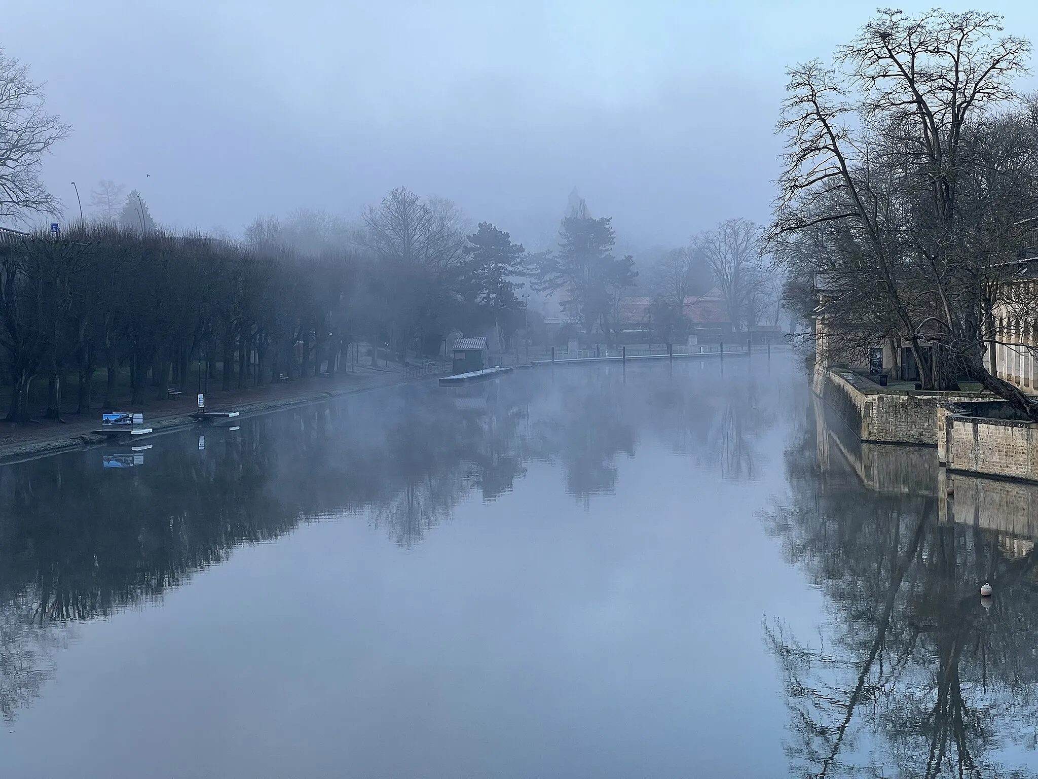 Photo showing: La Moselle vue depuis le Moyen Pont, Metz.