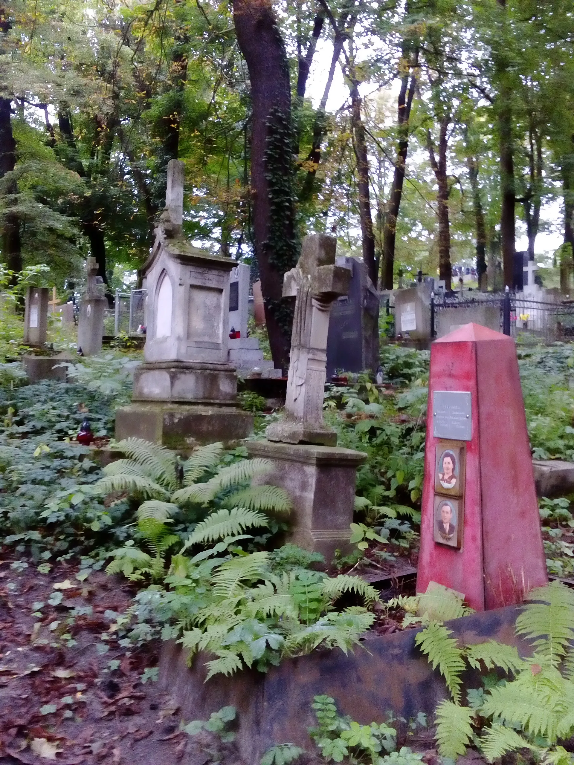 Photo showing: Tombstone of Ludwik & Aleksander Hirschberg (15th September 2018)