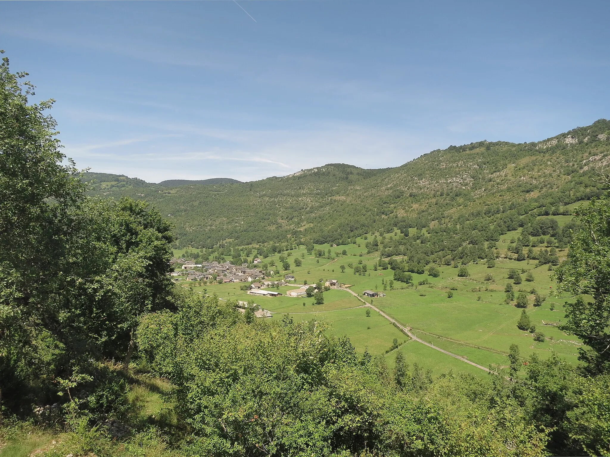 Photo showing: Balaguères (Ariège, Midi-Pyrénées, France) - Balagué vu depuis Sainte-Catherine.