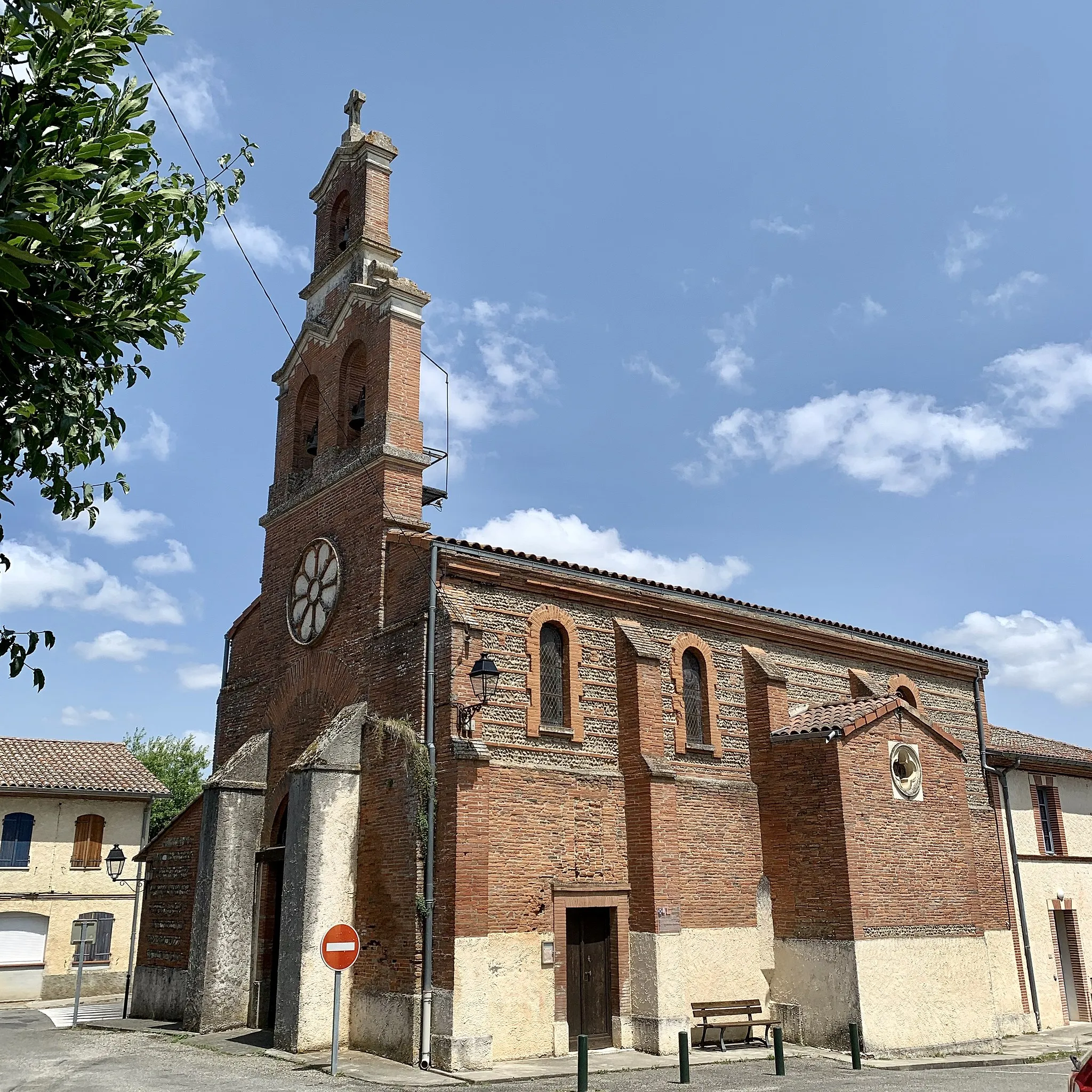 Photo showing: Église de la Nativité-de-la-Sainte-Vierge de Bonrepos-sur-Aussonnelle en Haute-Garonne (France)