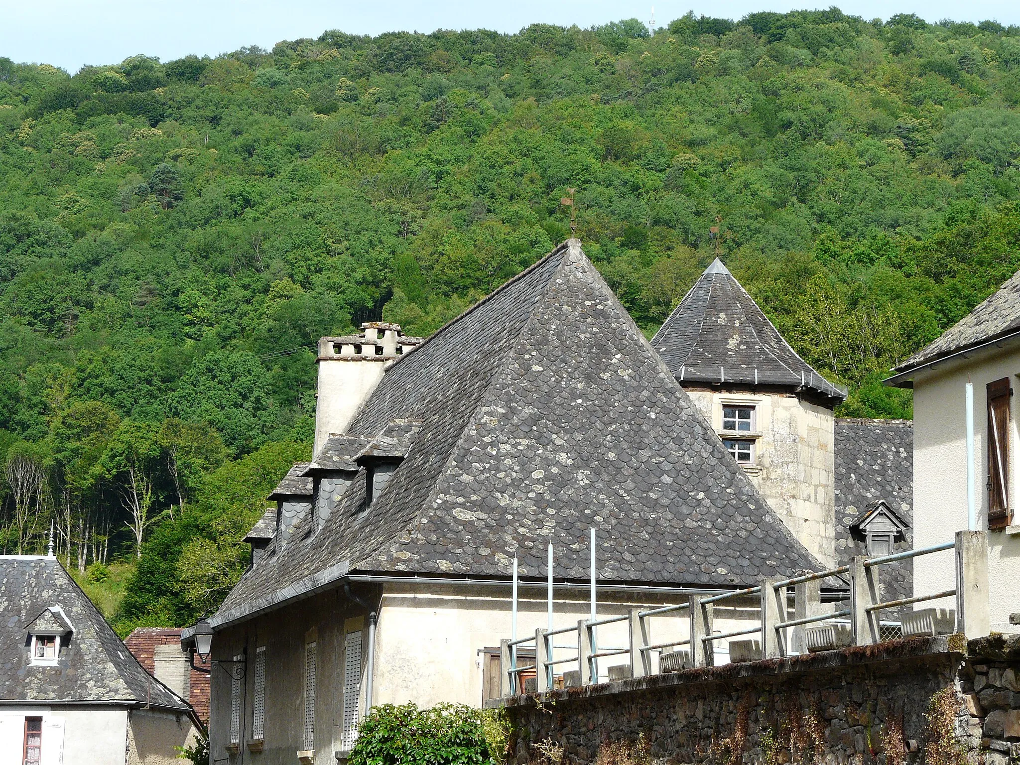 Photo showing: Les toits d'un manoir à Brivezac, Corrèze, France.