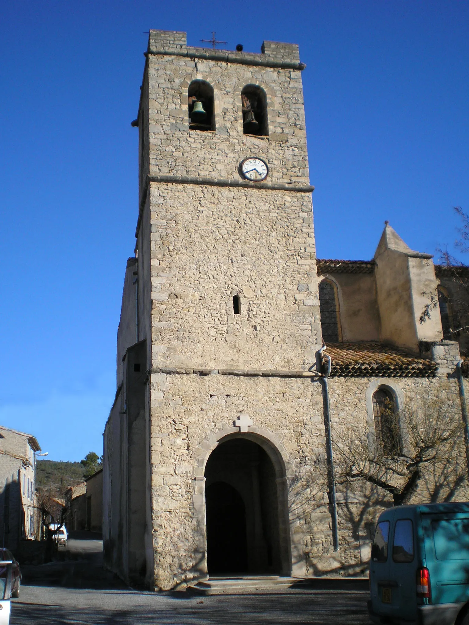 Photo showing: Azillanet (Hérault) - église Saint-Laurent (XVIIe siècle).