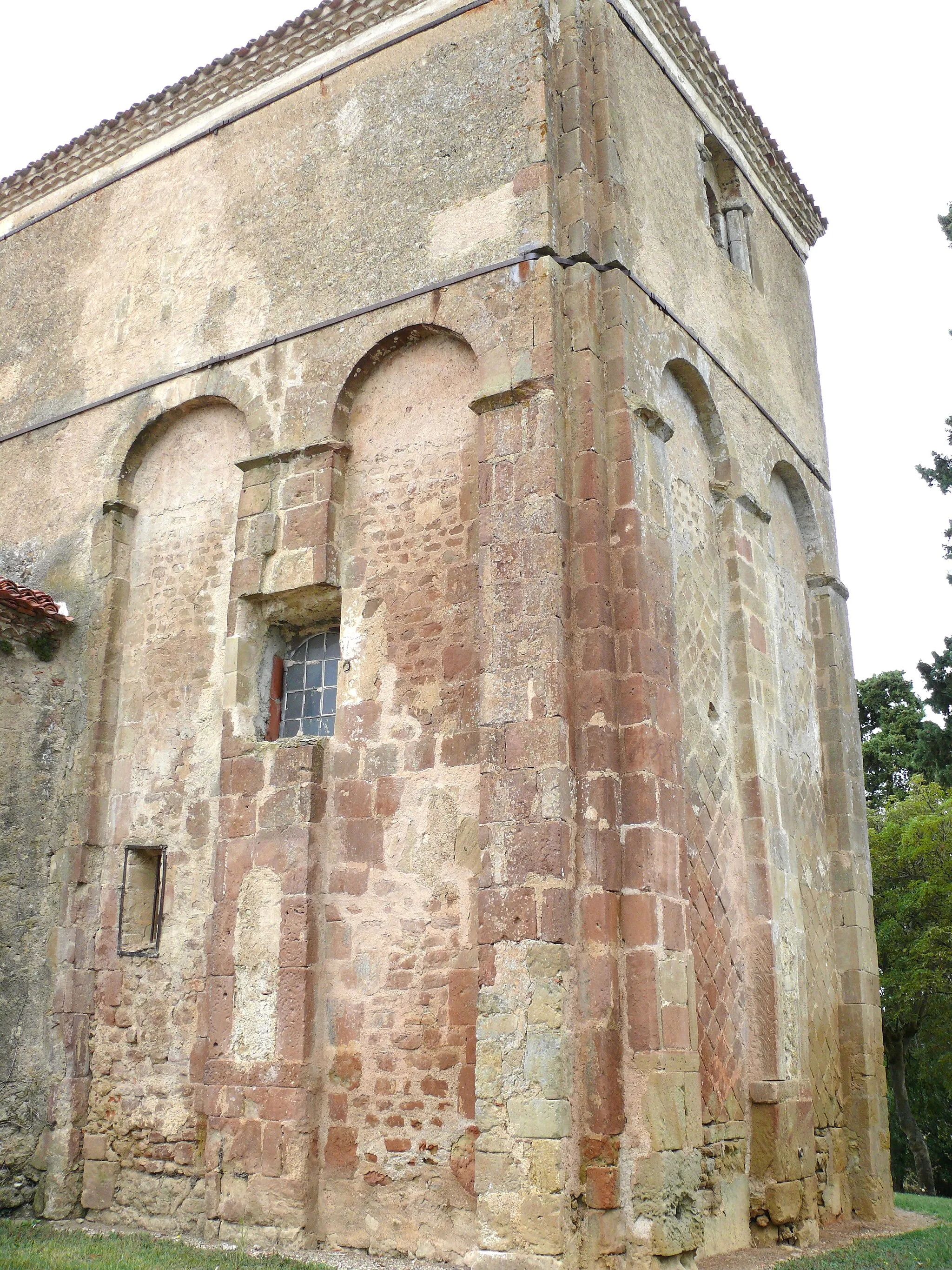 Photo showing: Peyrusse-Grande - Eglise Saint-Mamet - Chevet plat du choeur