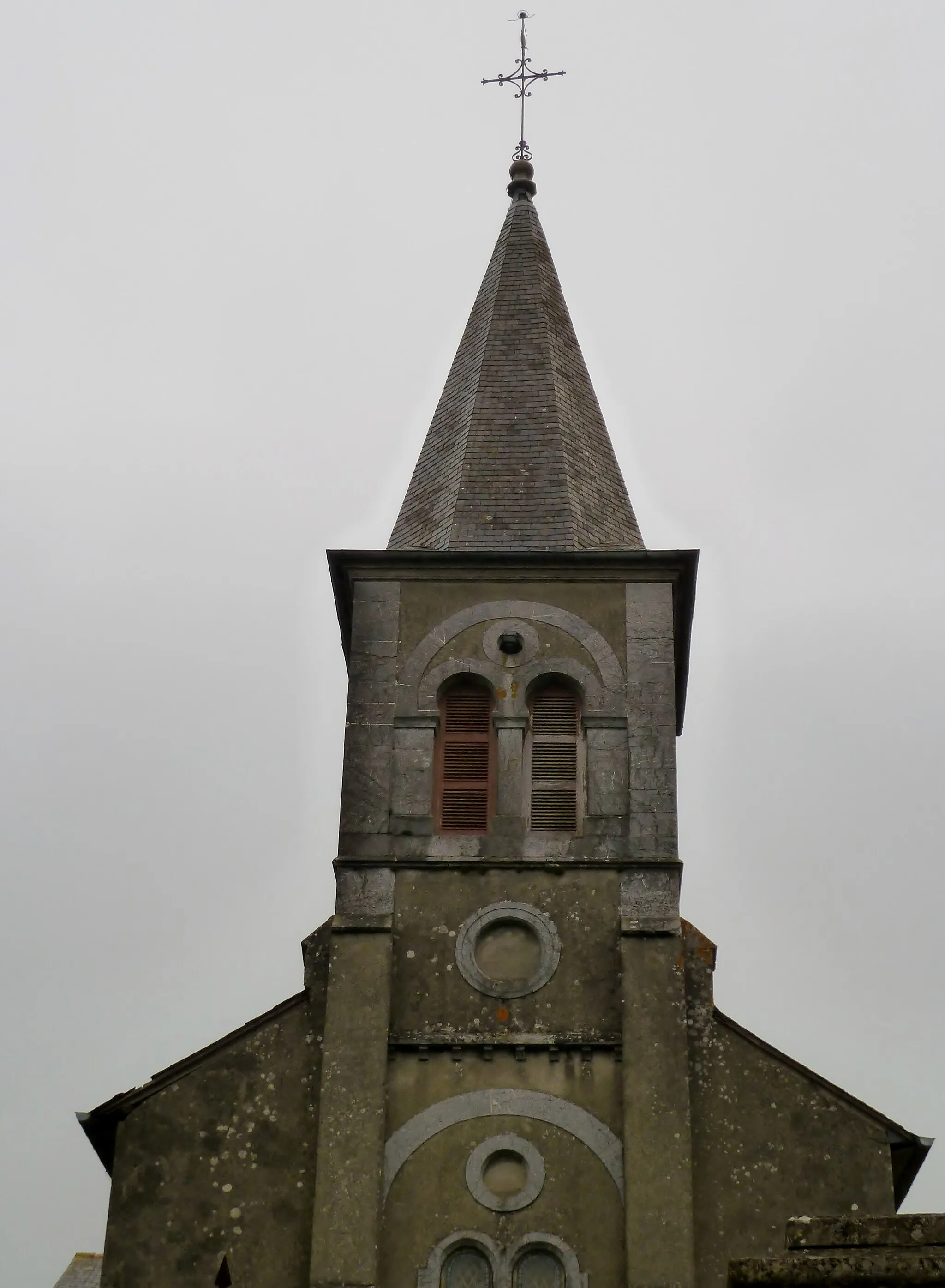 Photo showing: Clocher de l'église d'Espéchède