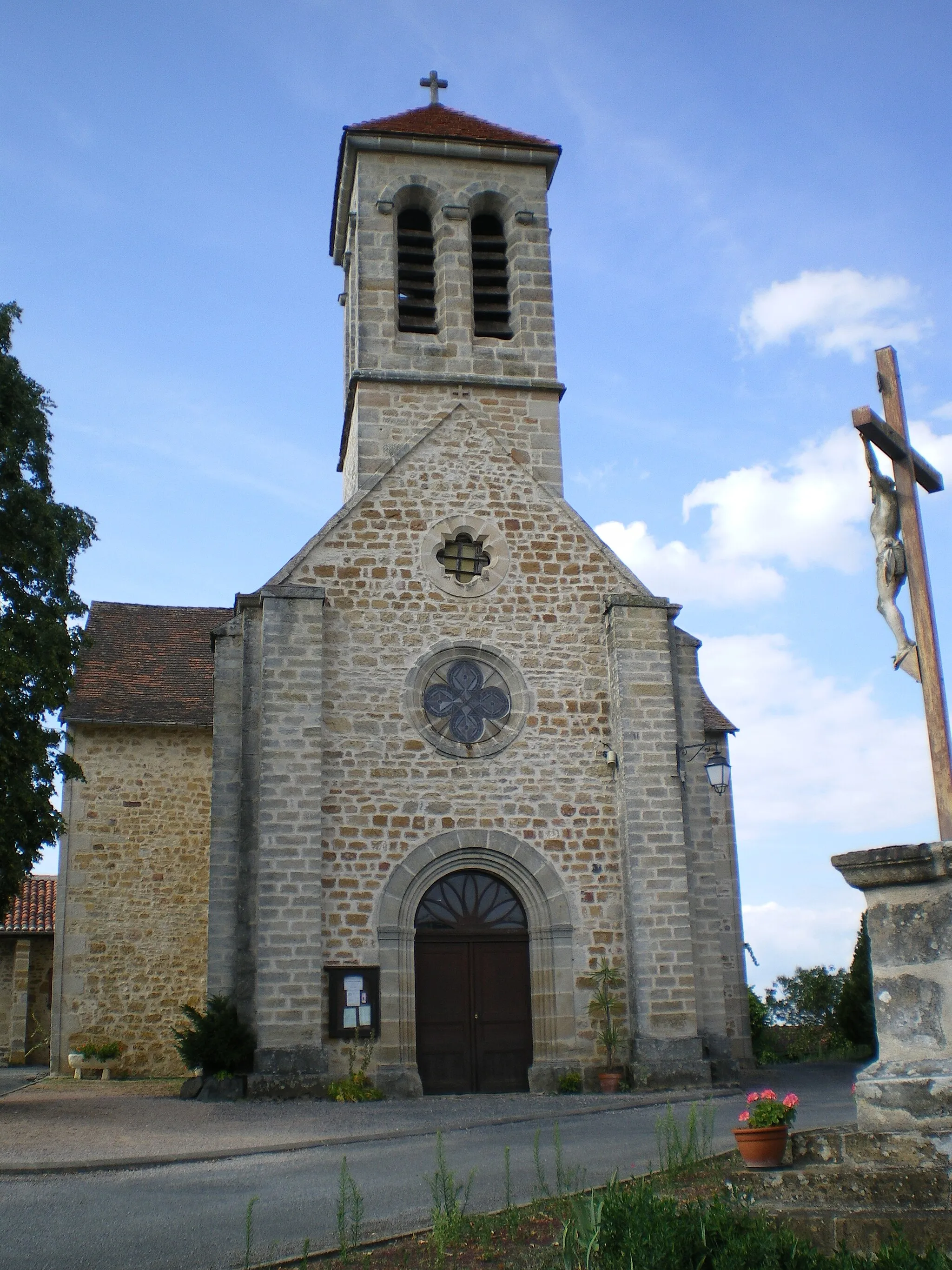 Photo showing: Church in Saint-Jean-Mirabel, Lot, France