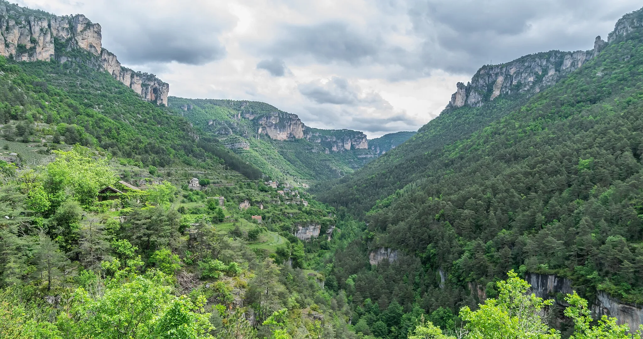 Photo showing: Gorges de la Jonte in commune of Saint-Pierre-des-Tripiers, Lozère, France