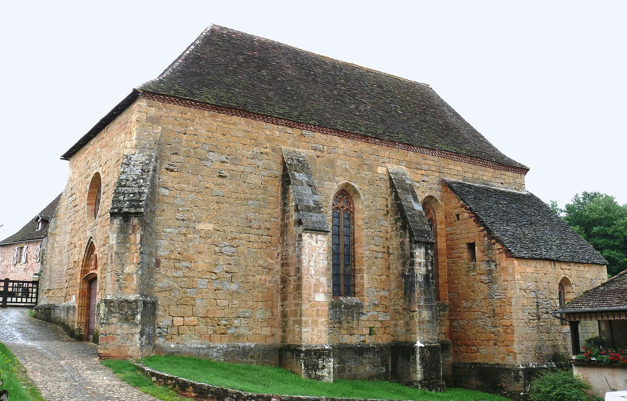 Photo showing: Collégiale Saint-Louis du château de Castelnau-Bretenoux
