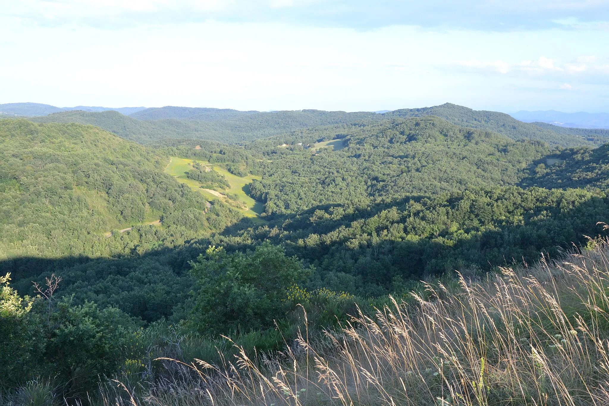 Photo showing: Collines boisées du Quercorb, entre Caudeval, Corbières et Tréziers (Aude, France).