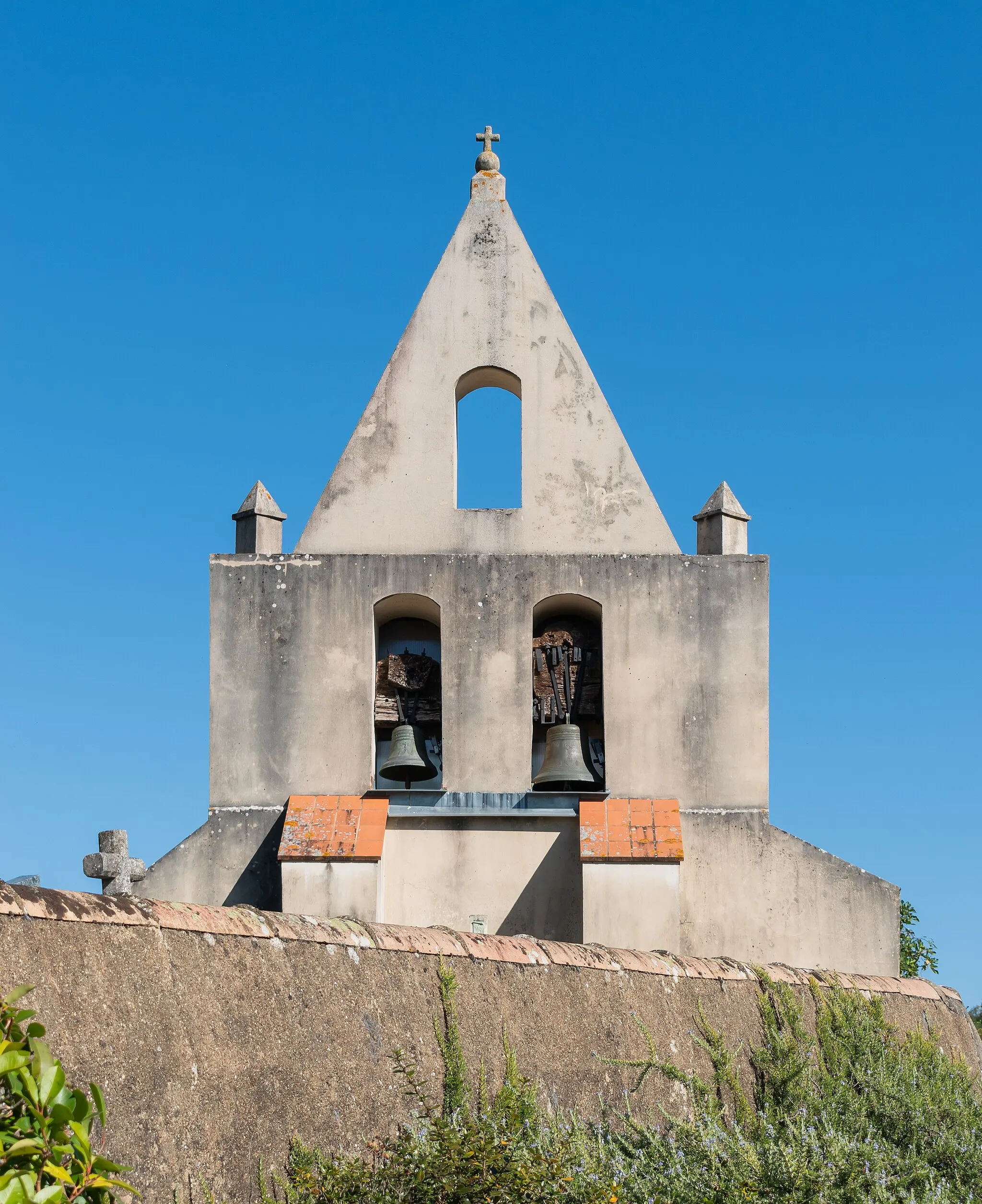 Photo showing: Bell tower of the Saint Martin church in Castelgaillard, Haute-Garonne, France