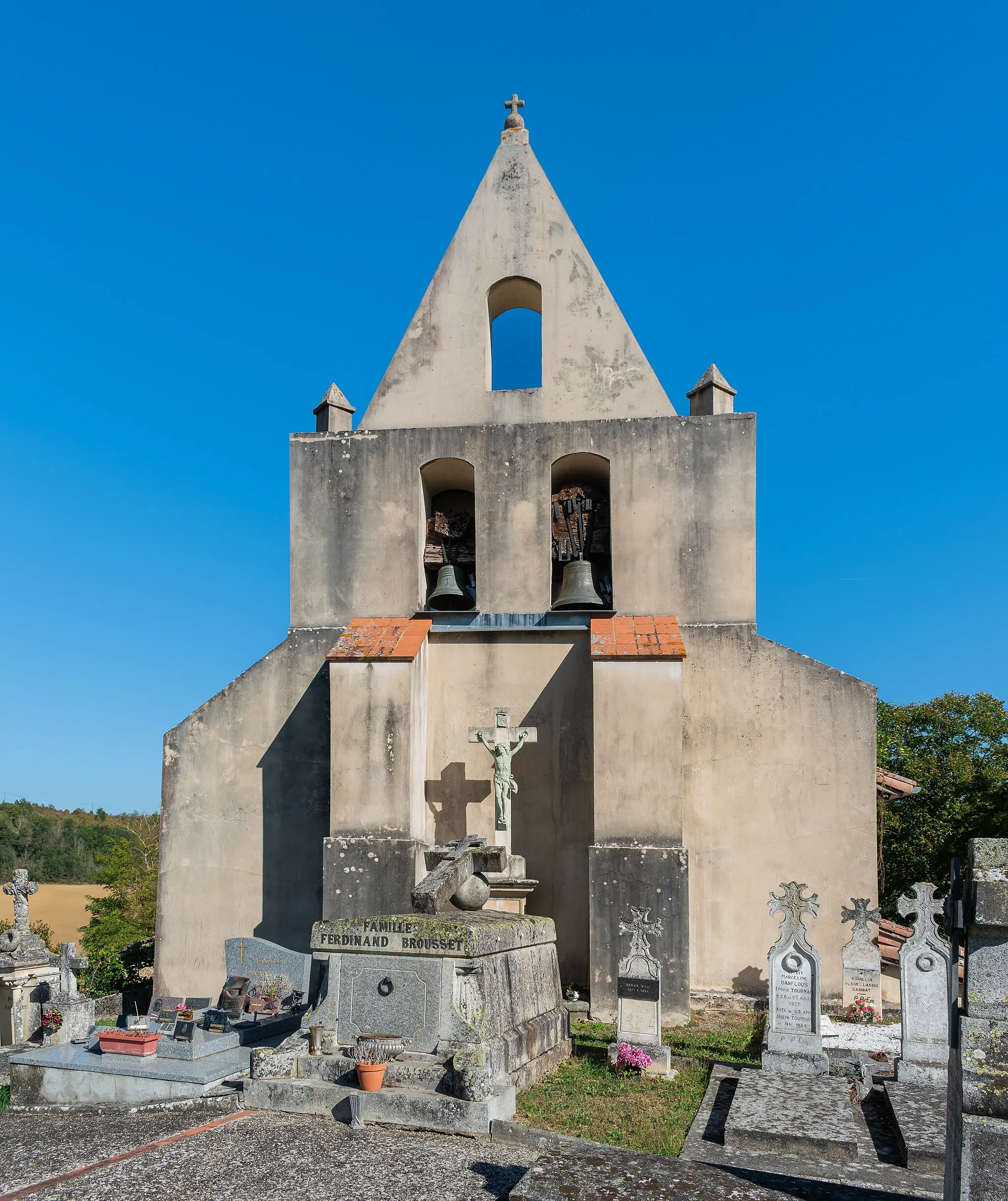 Photo showing: Saint Martin church in Castelgaillard, Haute-Garonne, France