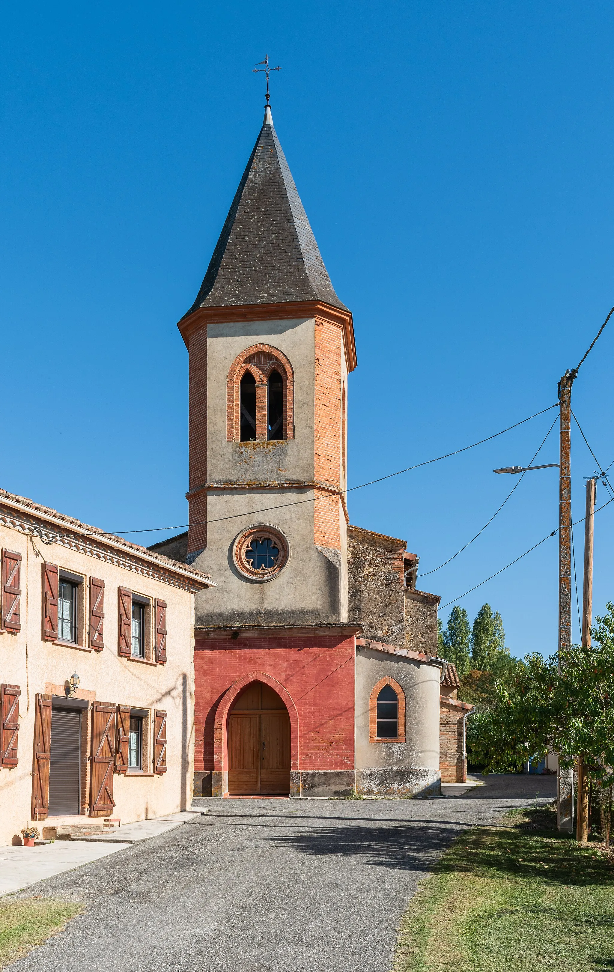 Photo showing: Saint Andrew church in Coueilles, Haute-Garonne, France