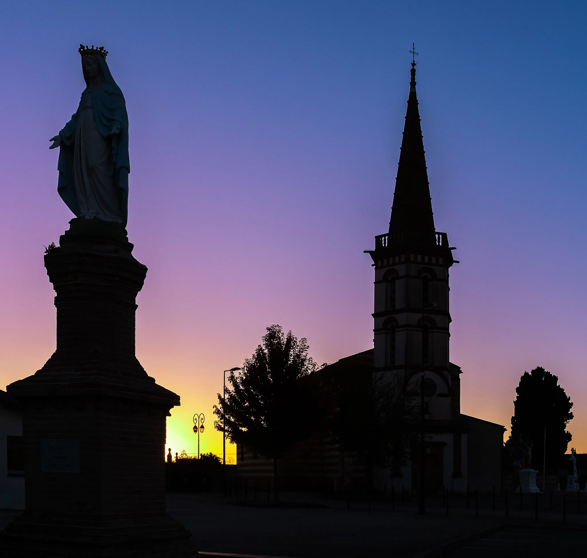 Photo showing: Saint Clair church in Saint-Clar-de-Rivière, Haute-Garonne, France