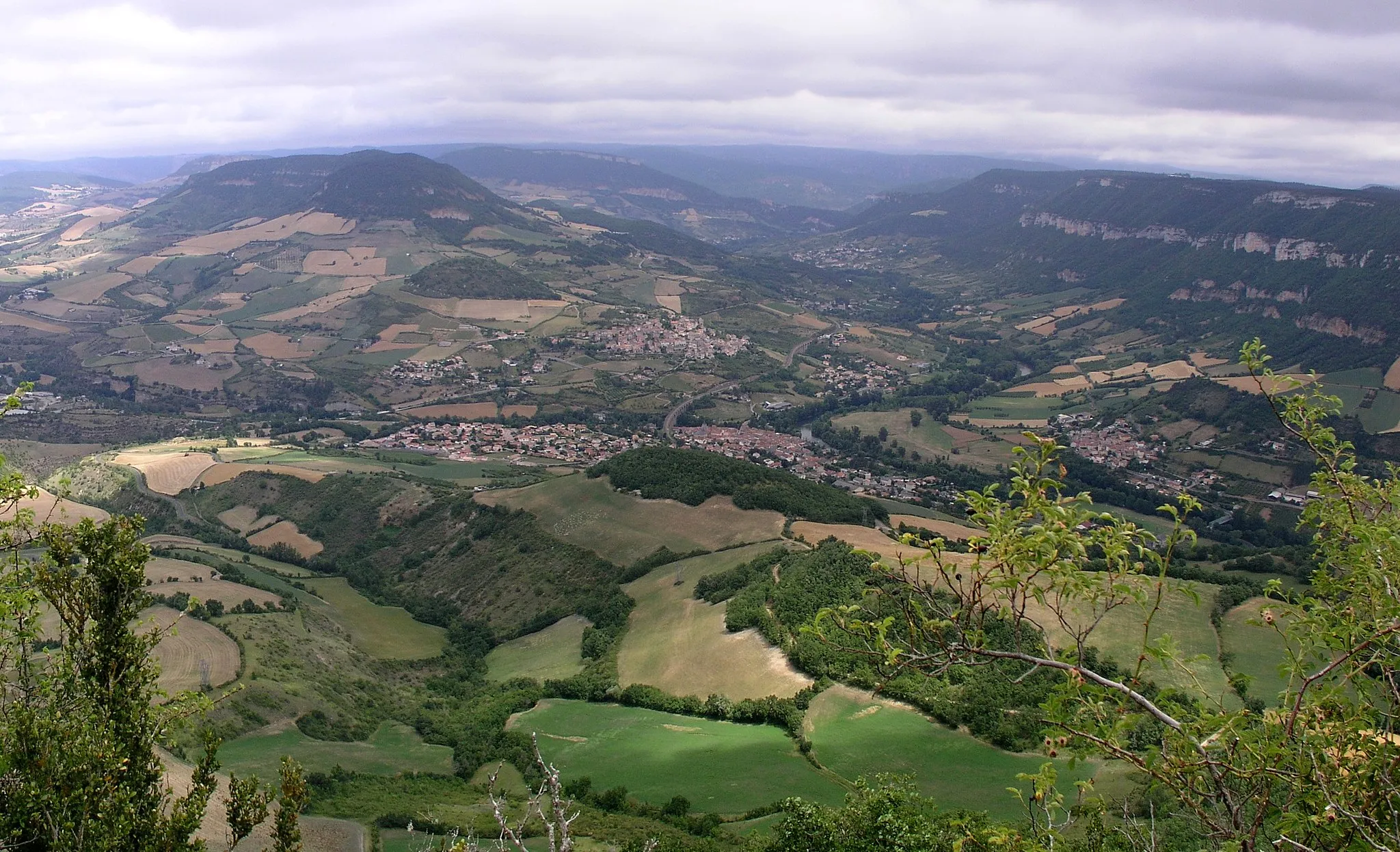 Photo showing: Aguessac vu depuis le Puech d'Andan.