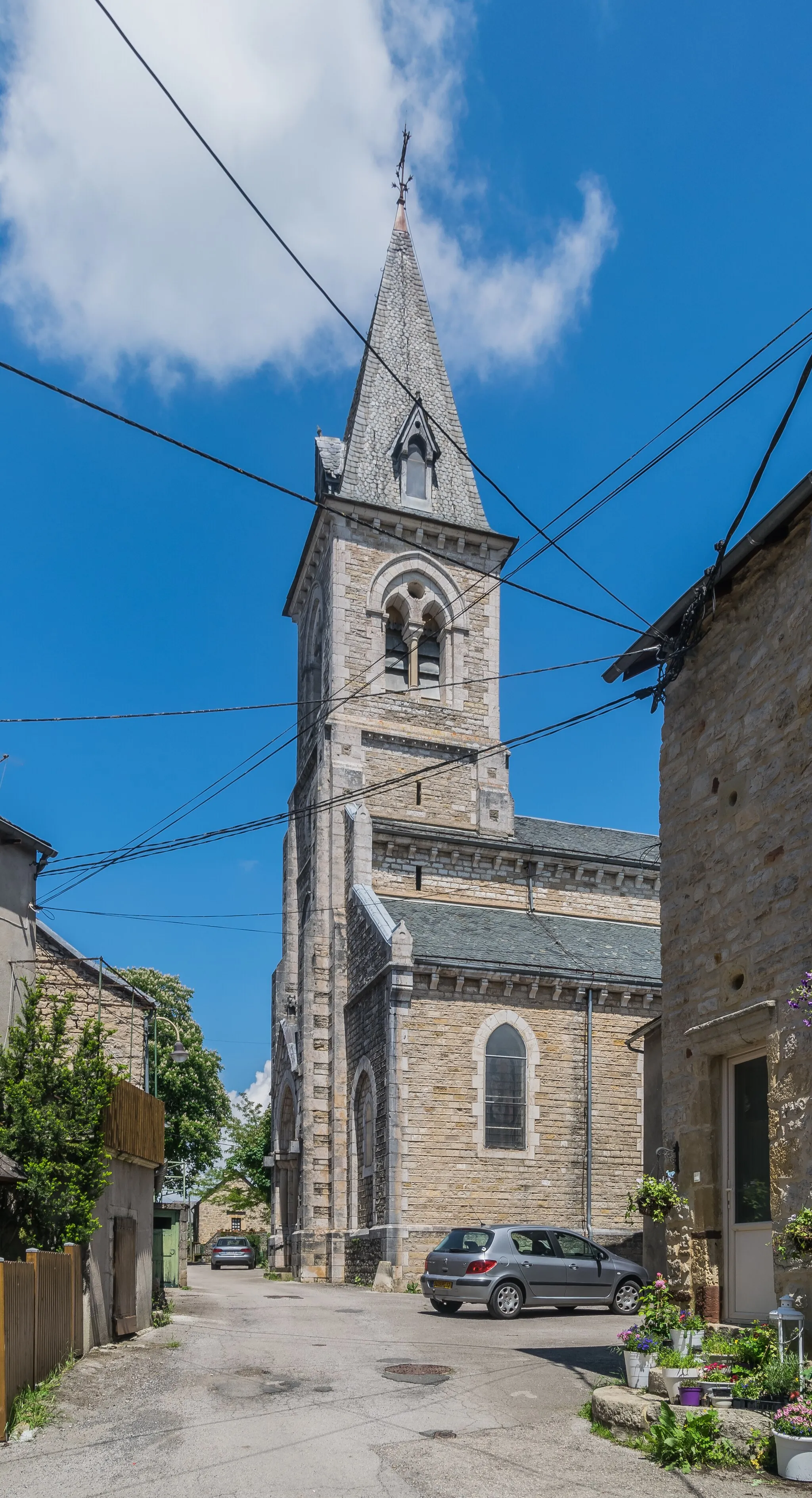 Photo showing: Saint Faith Church of Campagnac, Aveyron, France