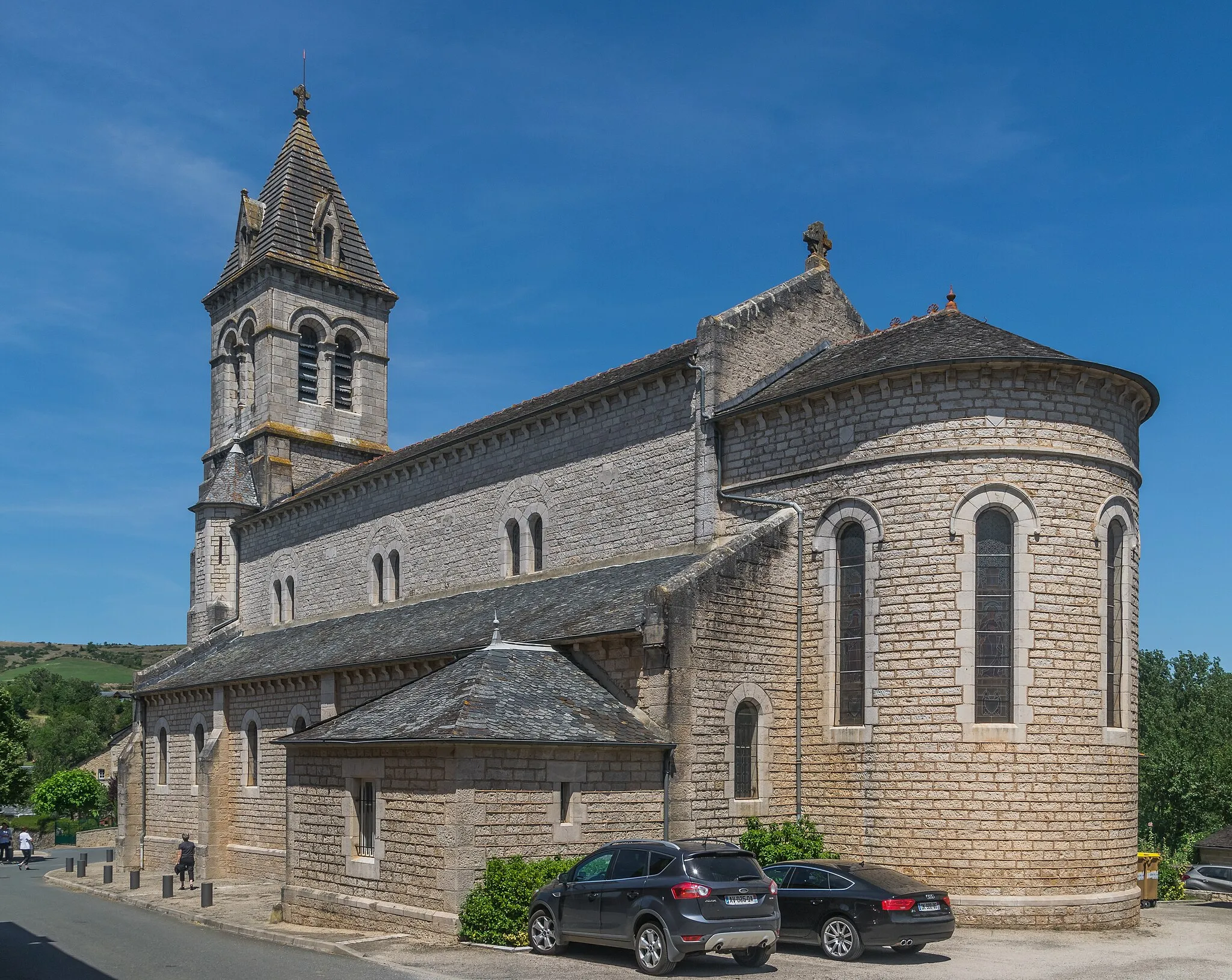 Photo showing: Church of Coussergues, Aveyron, France