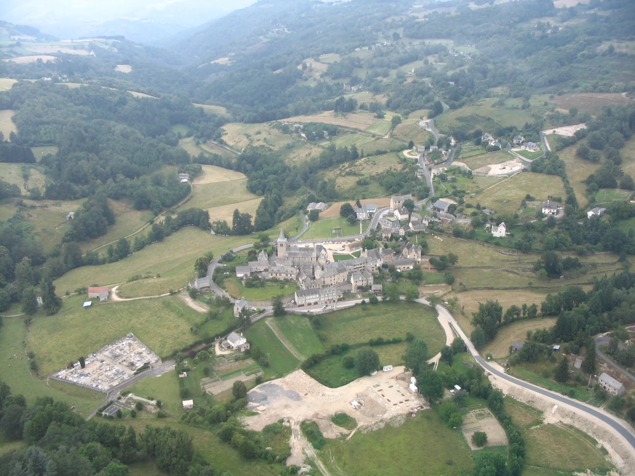 Photo showing: vue aérienne d'Espeyrac