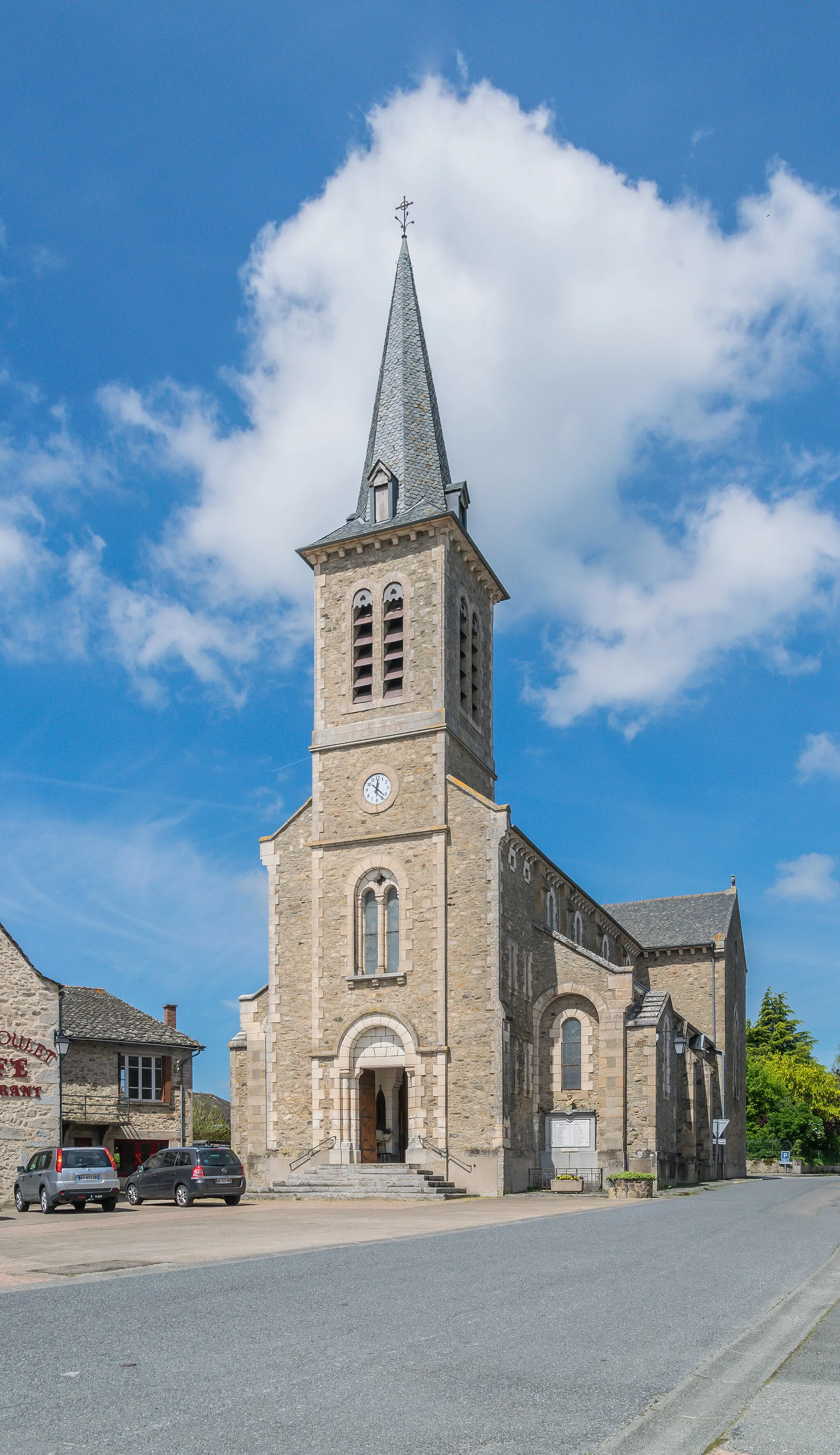 Photo showing: Saint Jerome church in La Capelle-Bleys, Aveyron, France