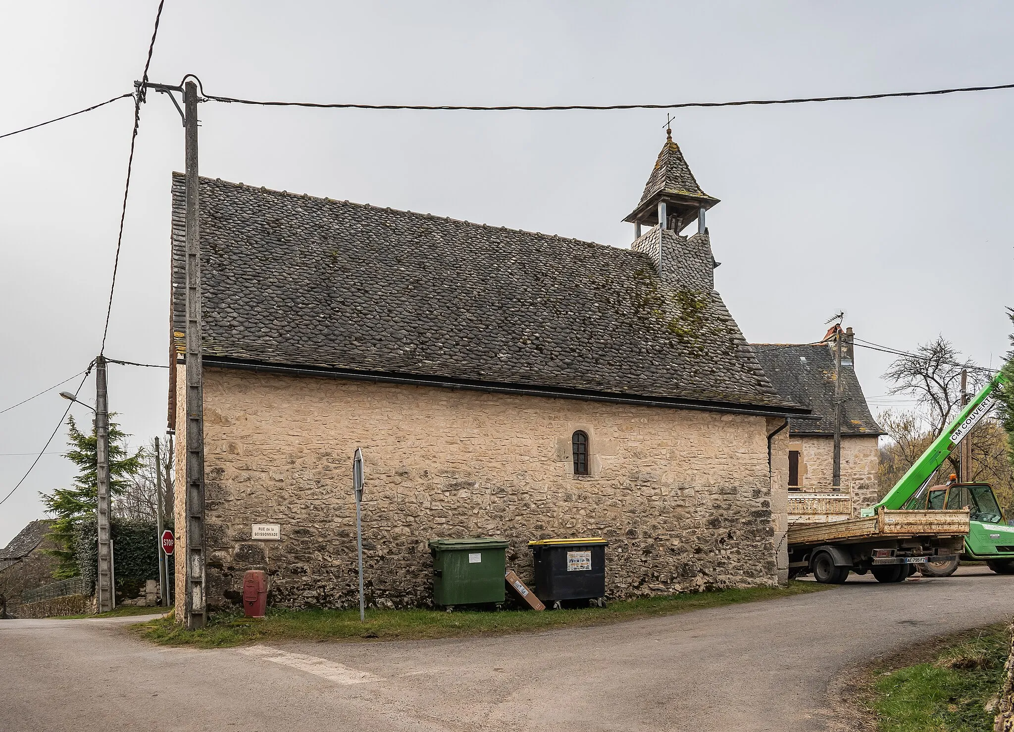 Photo showing: Mary Magdalene chapel in Espeillac, commune of Roussennac, Aveyron, France