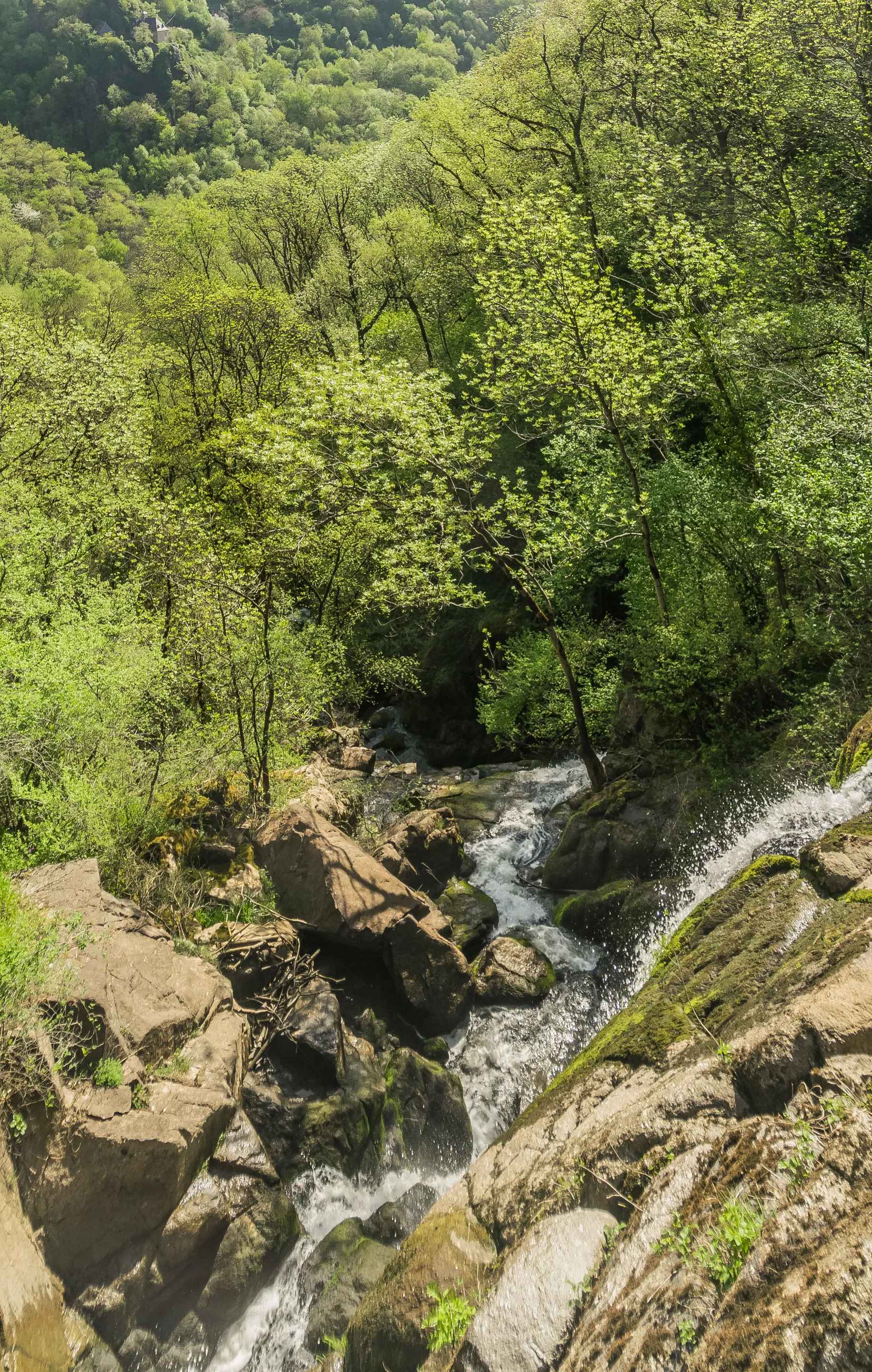 Photo showing: Cascade de Polissal in communes Muret and Saint-Félix-de-Lunel, Aveyron, France