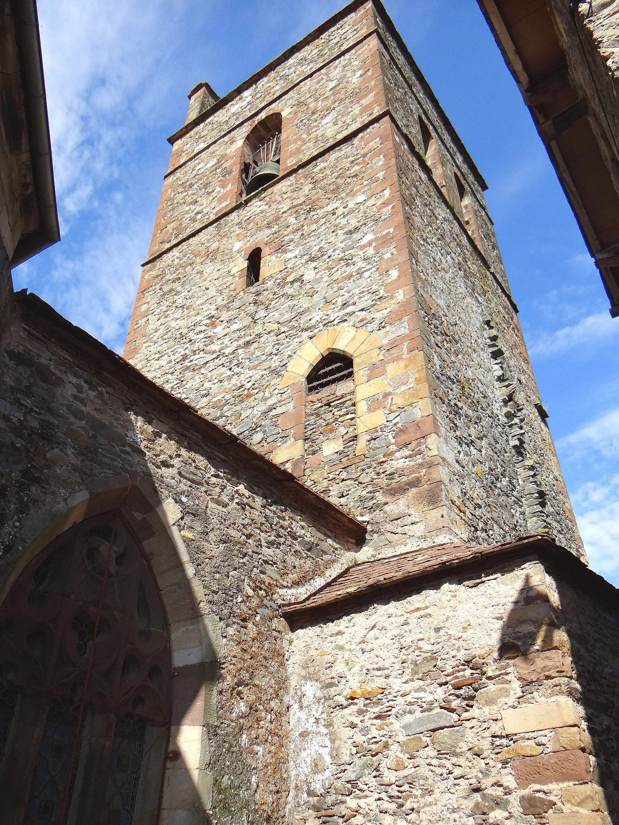 Photo showing: Saint-Sernin-sur-Rance - Collégiale Saint-Sernin - Clocher