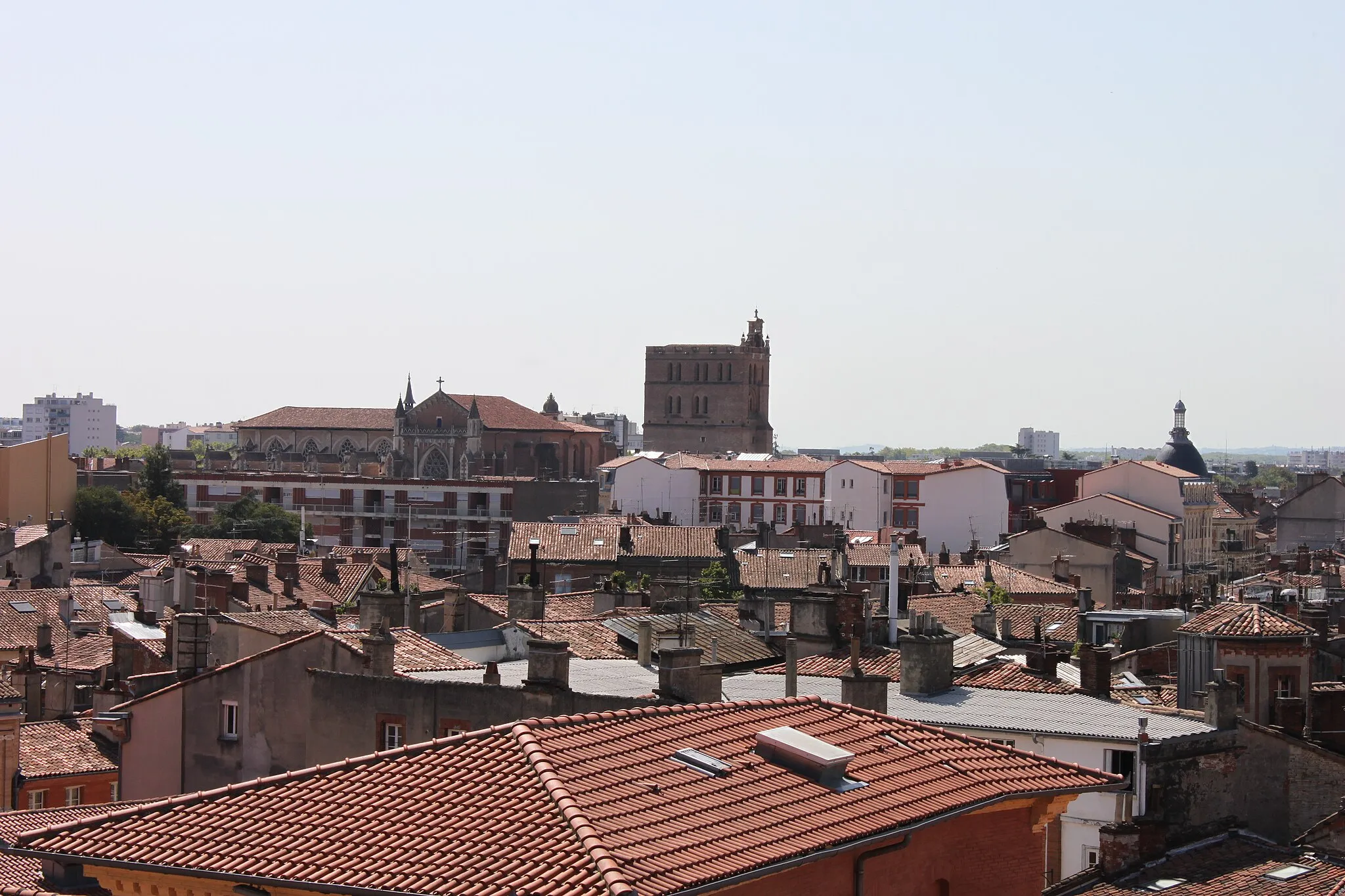 Photo showing: Le clocher original de la cathédrale