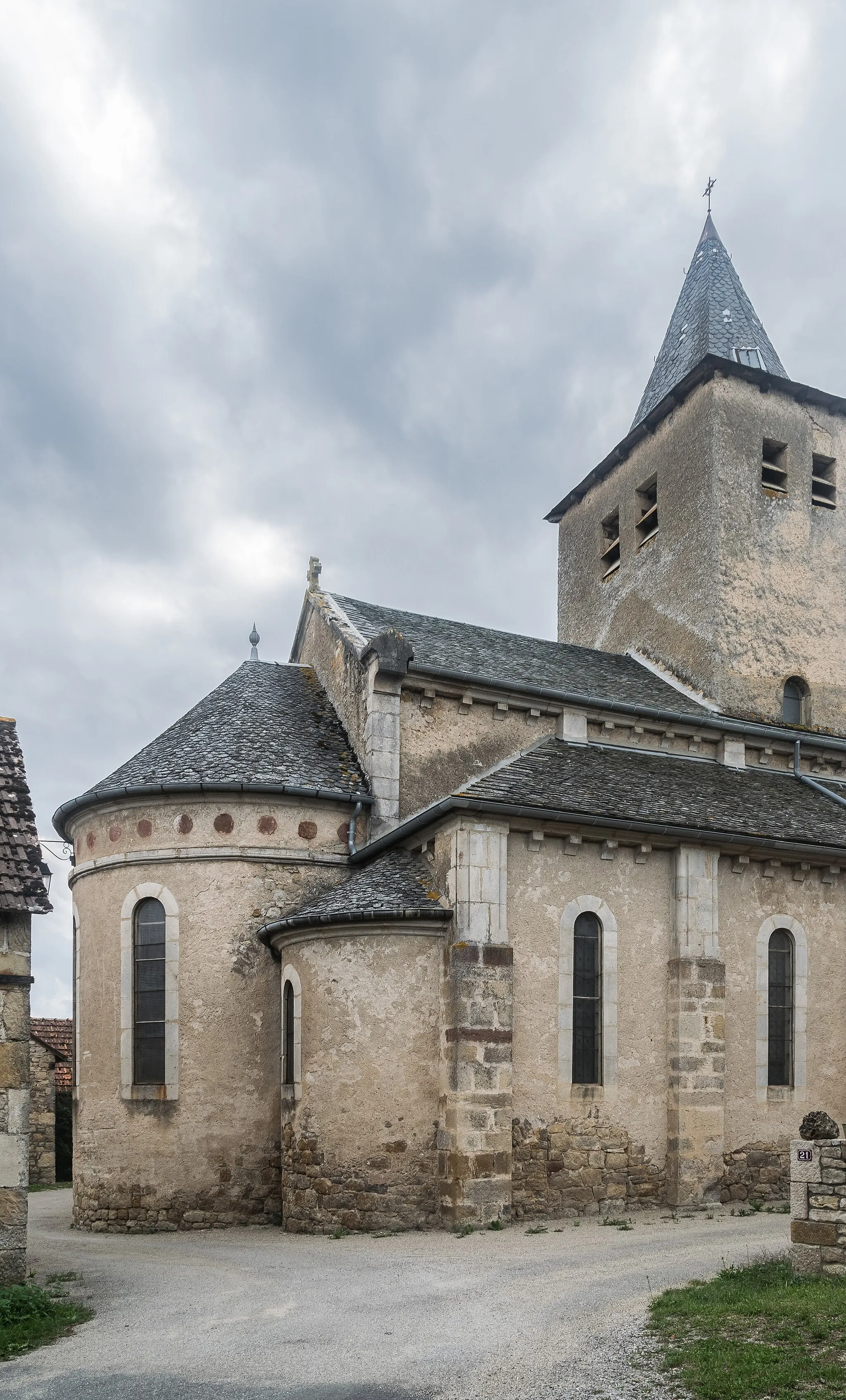 Photo showing: Church in Concourès, commune of Sébazac-Concourès, Aveyron, France