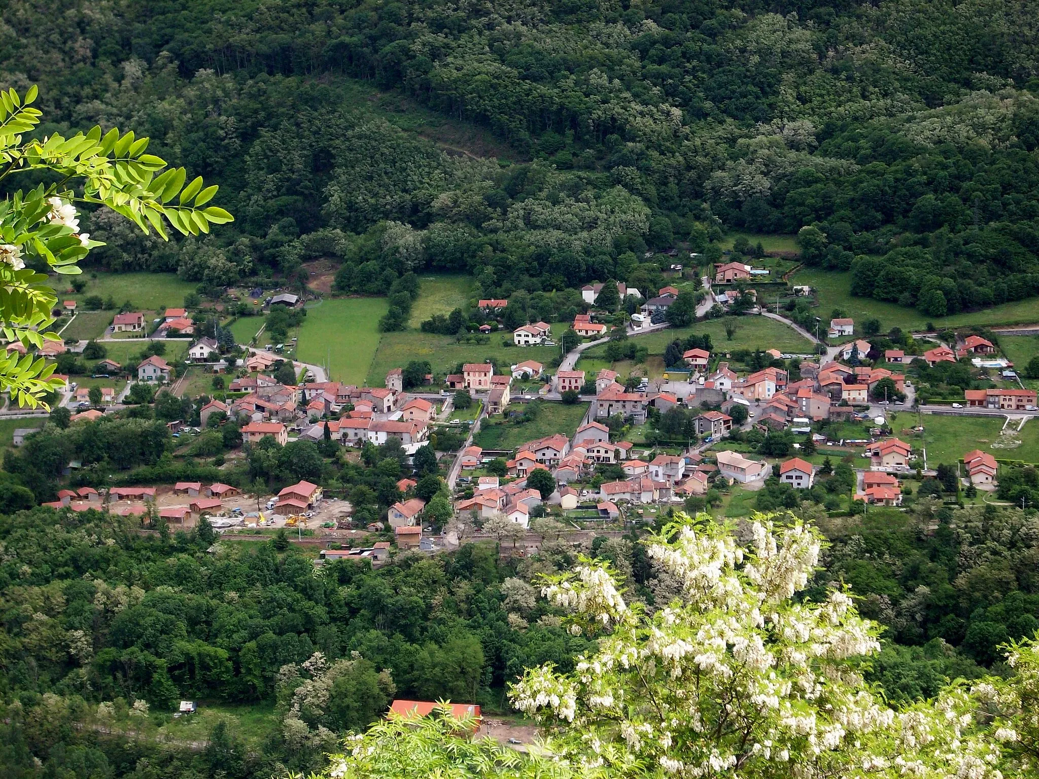 Photo showing: Vue de Garrabet depuis le belvédère de Seignaux