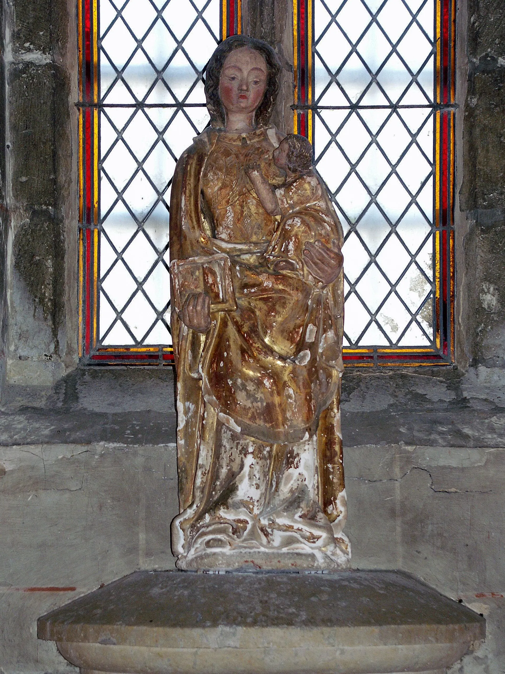 Photo showing: Statue dite Notre-Dame-de-Fleurance : Vierge à l'Enfant dans l'église Saint-Laurent de Fleurance (Gers)